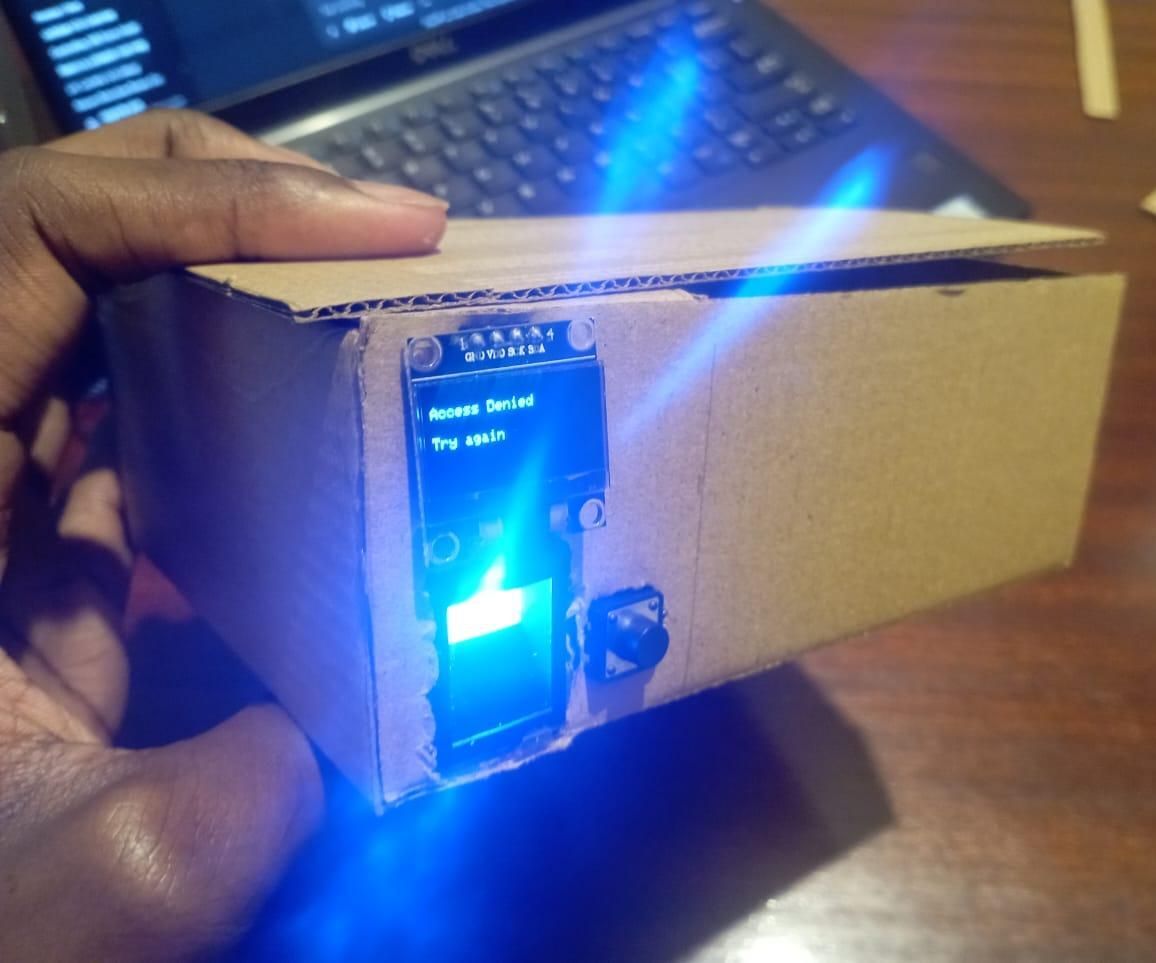 DIY Fingerprint-Secured Cardboard Safe