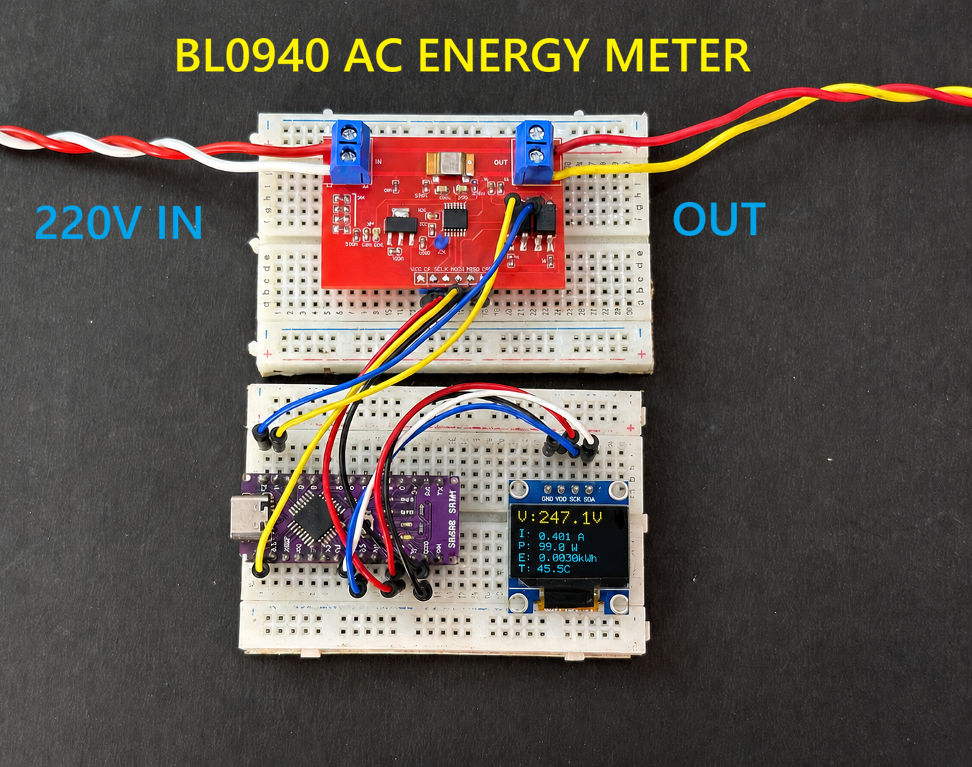 BL0940 AC Energy Monitoring Using Arduino