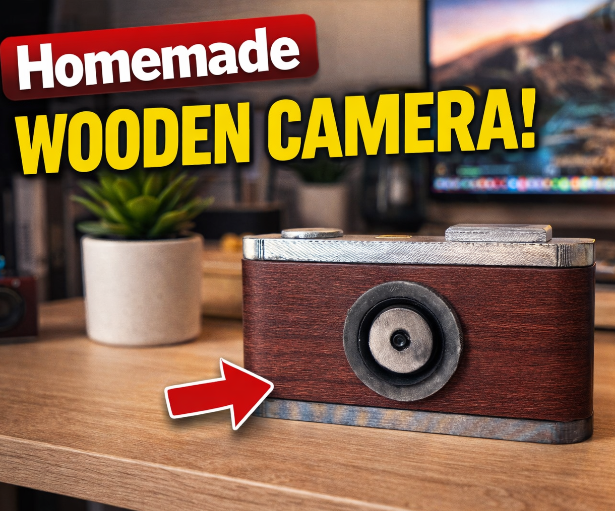Old Soul Camera, a 3D Printed ESP32-CAM With Vintage Wood Finish
