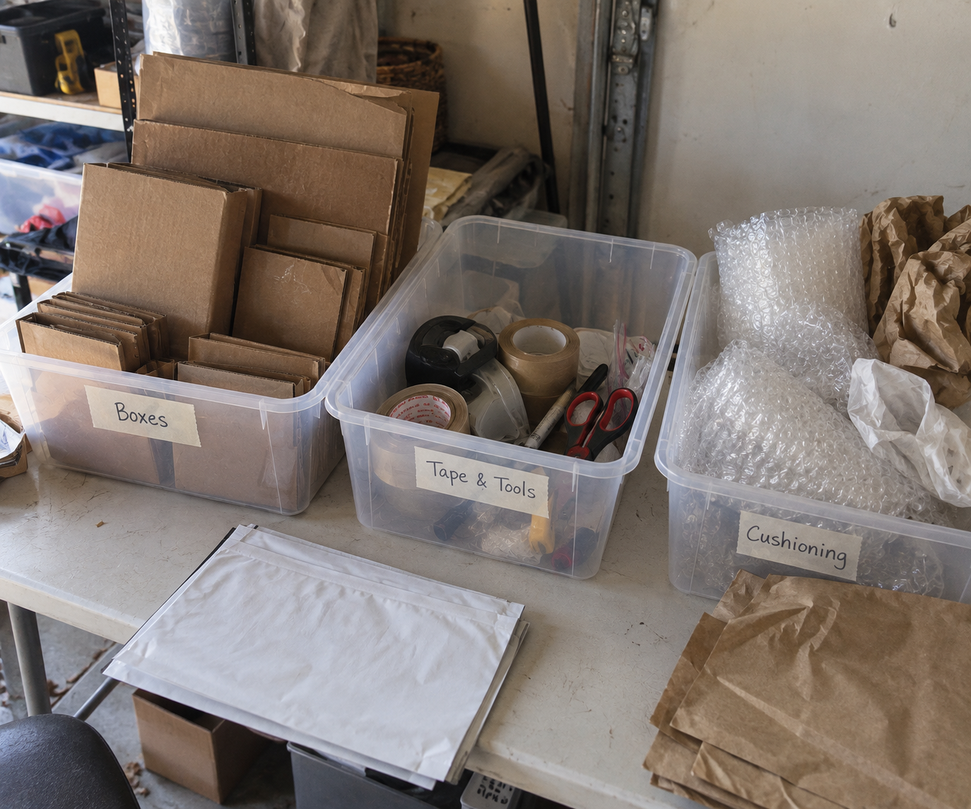 Build a Simple Packing & Shipping Station for Selling Stuff Online