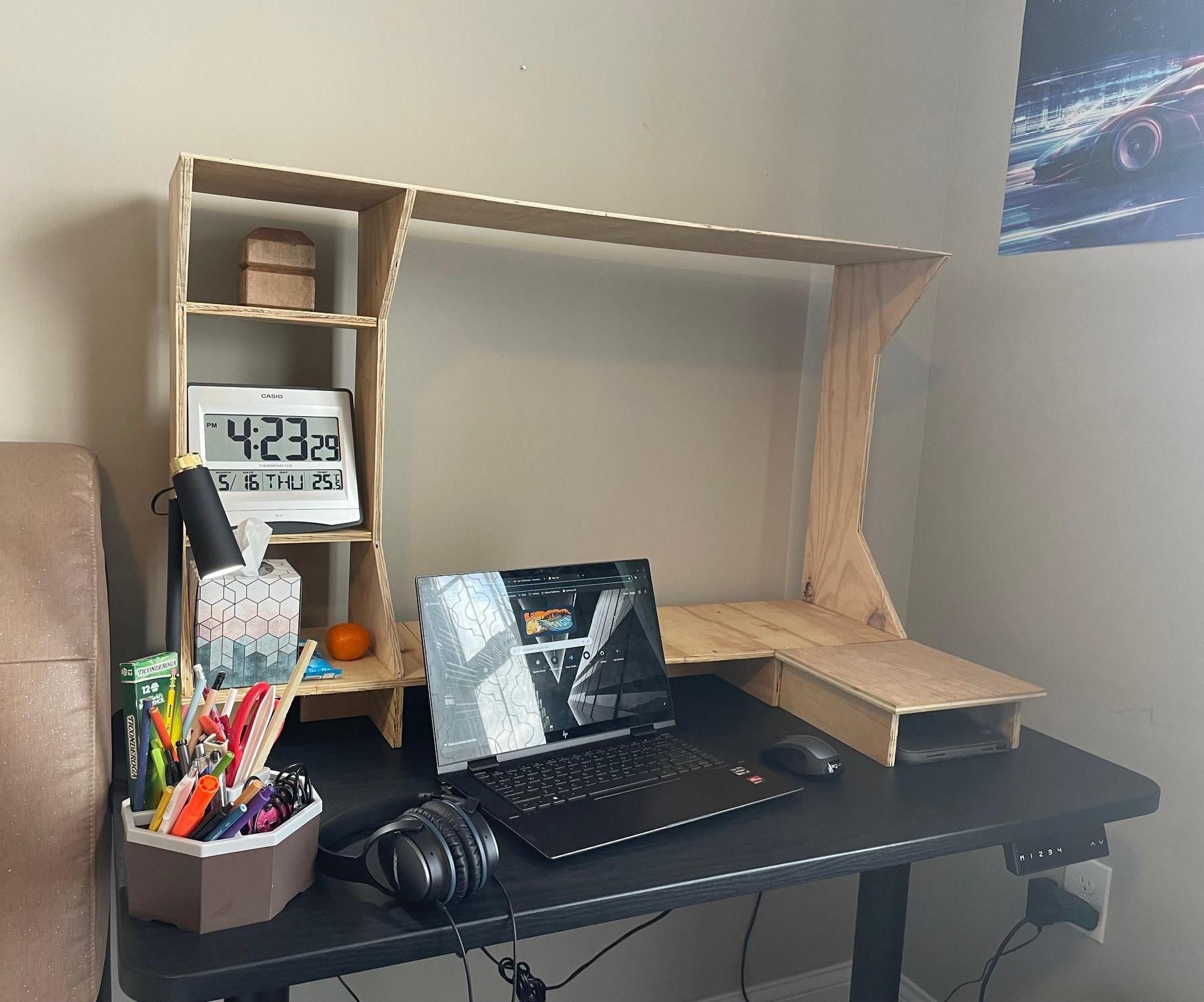 ClearView - Organizational Desk Stand for PC/Monitor