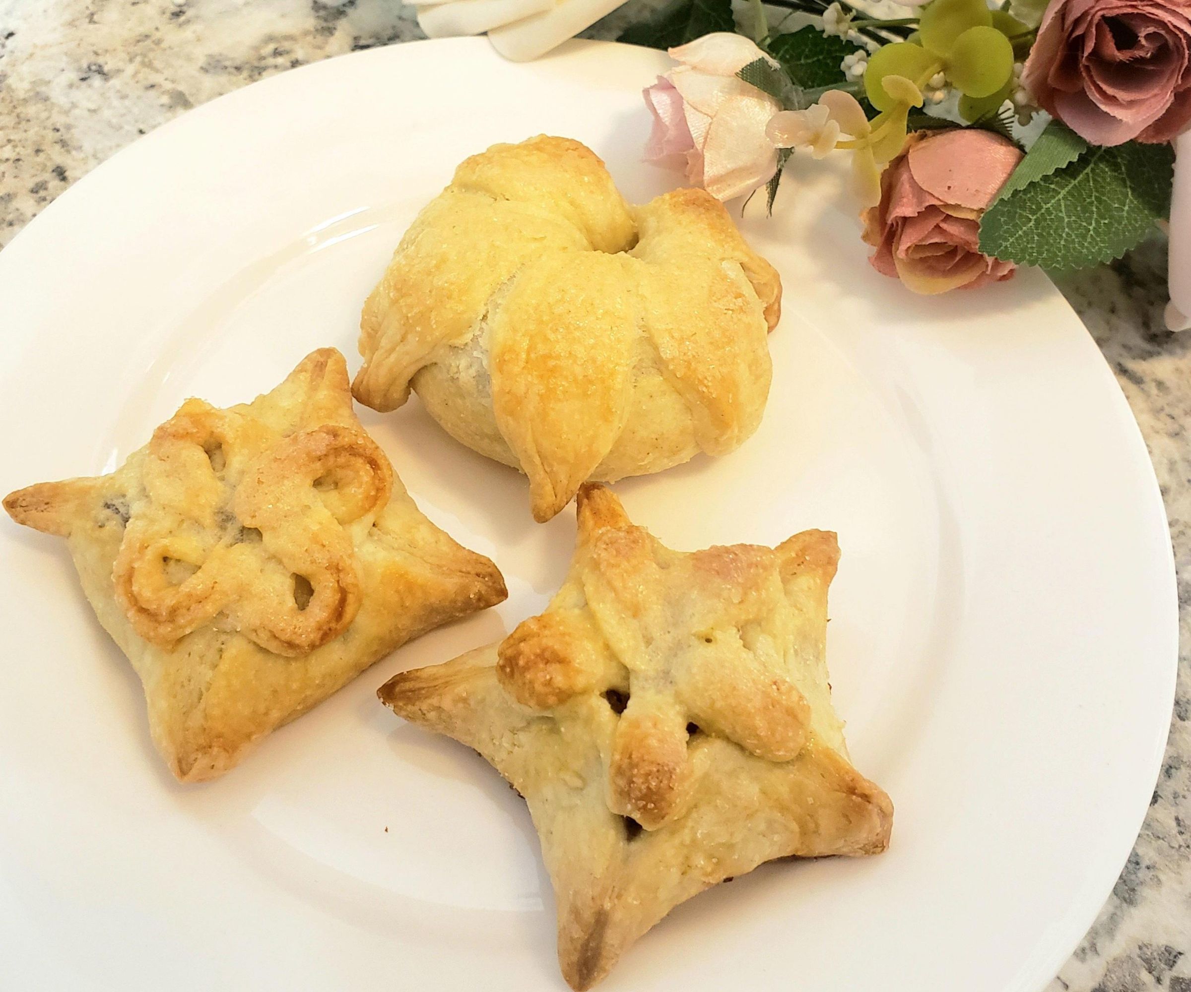 Floral Pinch Pies