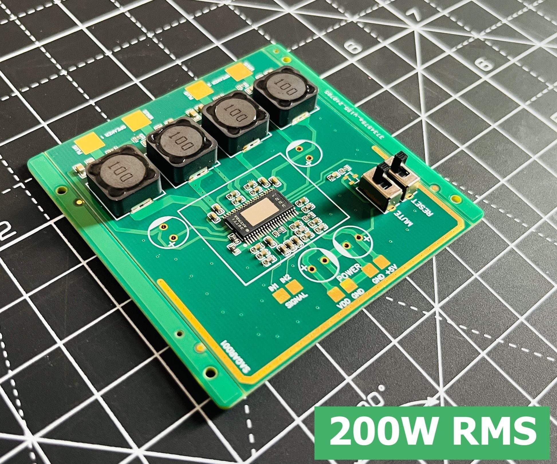 I Made 200Watt Class D Amplifier