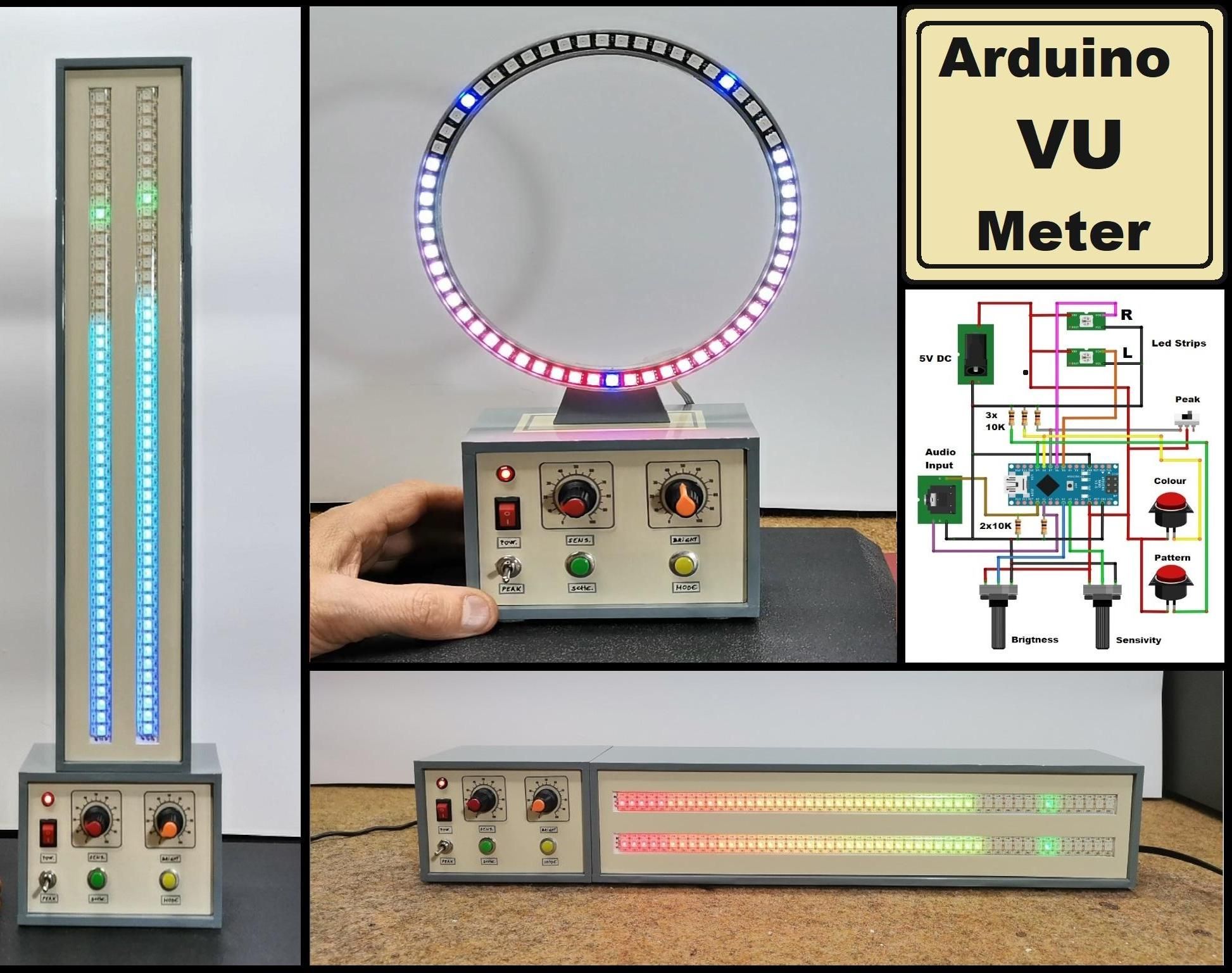 How to Make Simple Arduino RGB Led Strip VU Meter