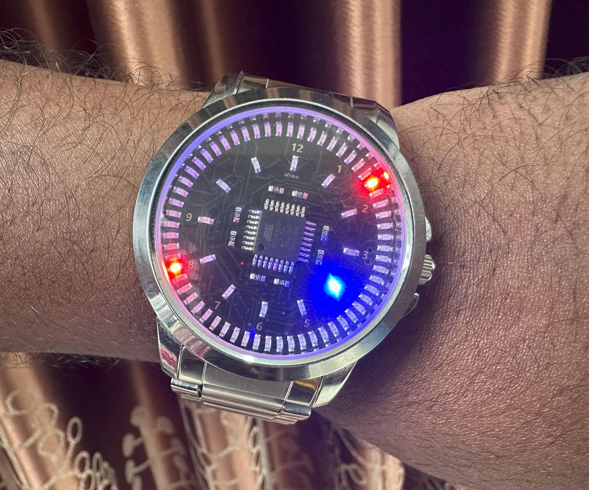 LumiDial: a 72-LED Analog Wristwatch Powered by ATmega328