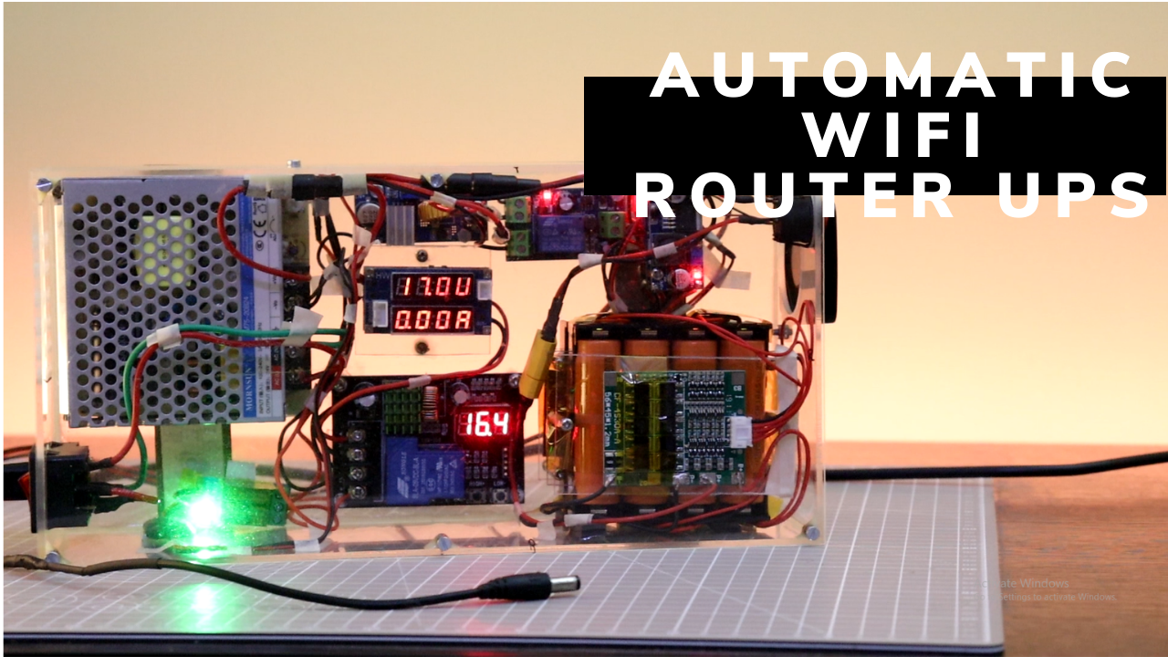 DIY Fully Automatic WiFi Router UPS With Dual Output