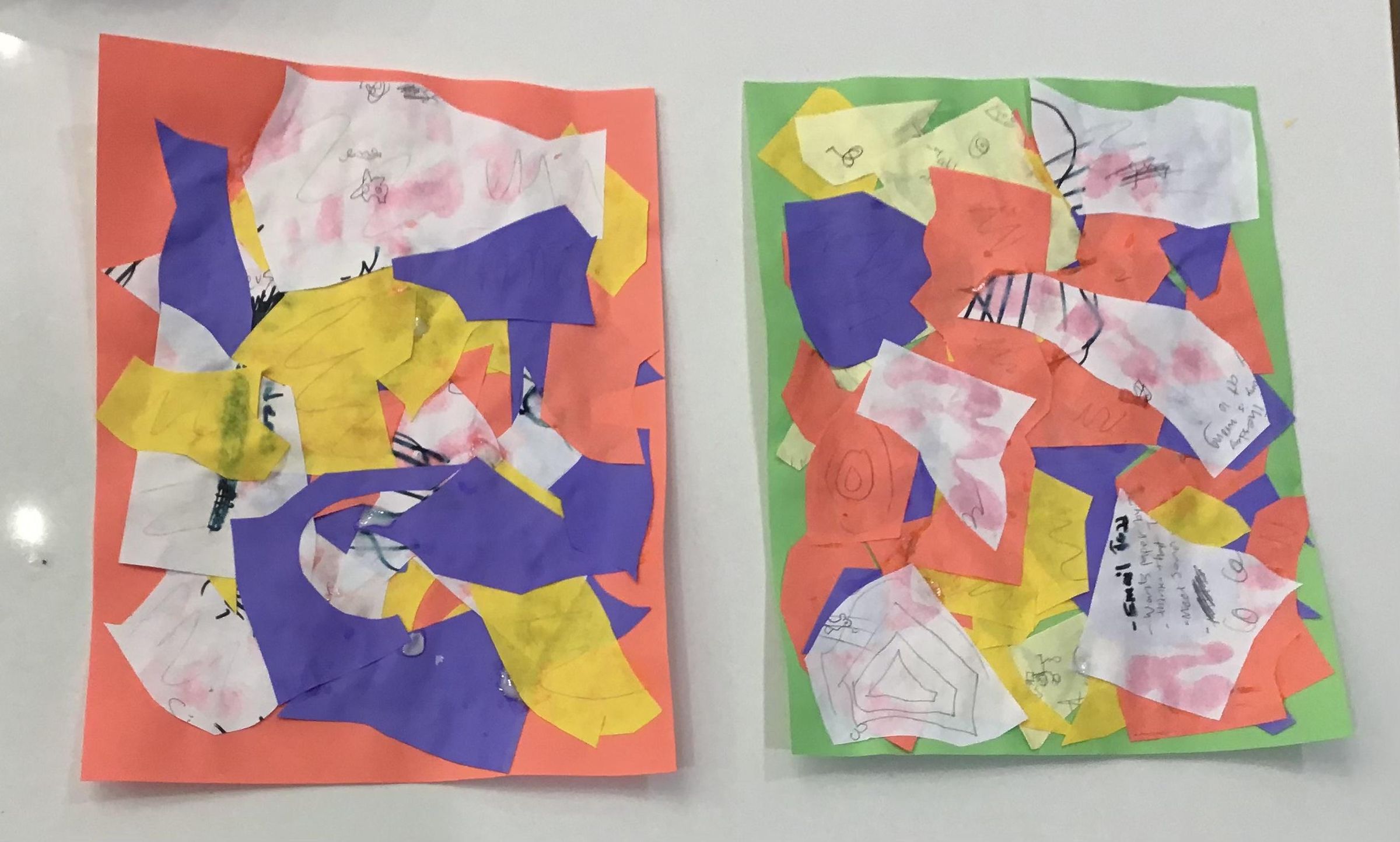 Paper Scrap Collages