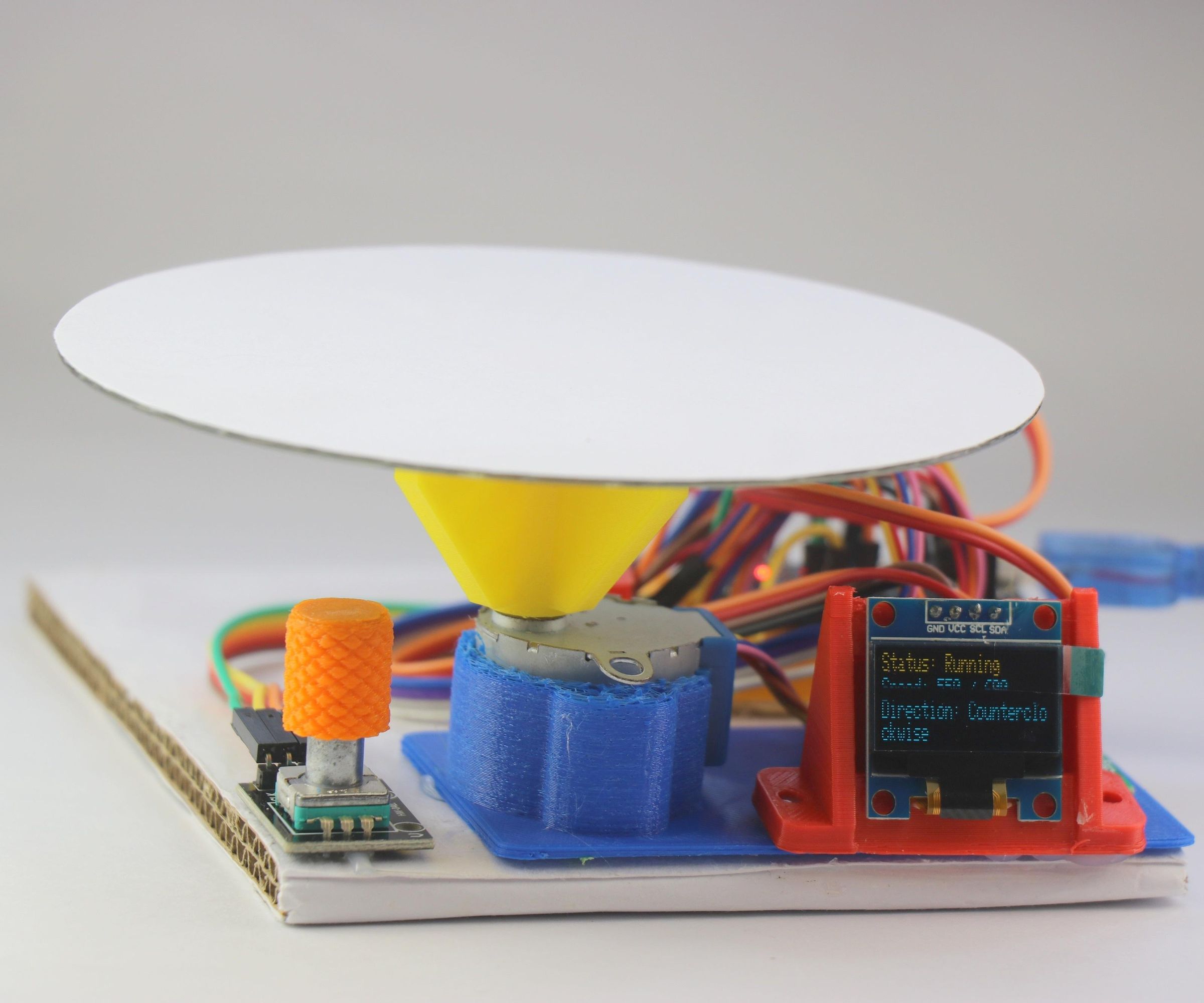 Arduino Powered 3D Printed Rotating Display Stand for 360 Degree Videography and Photography