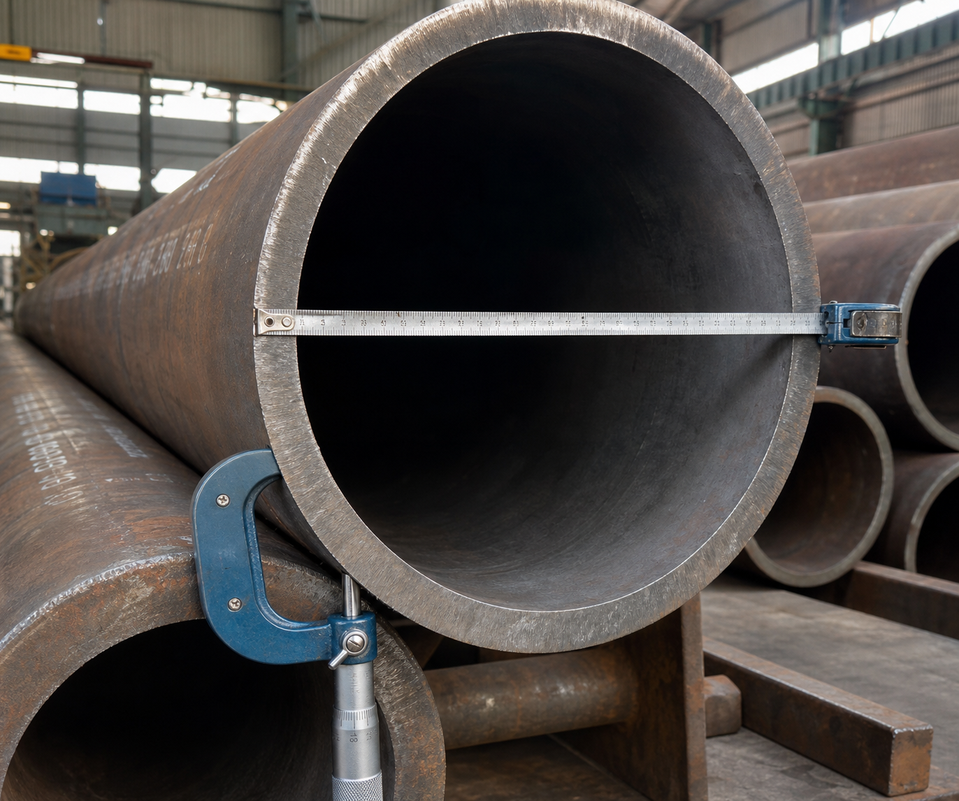 How to Measure Steel Pipe OD and Wall Thickness on Site