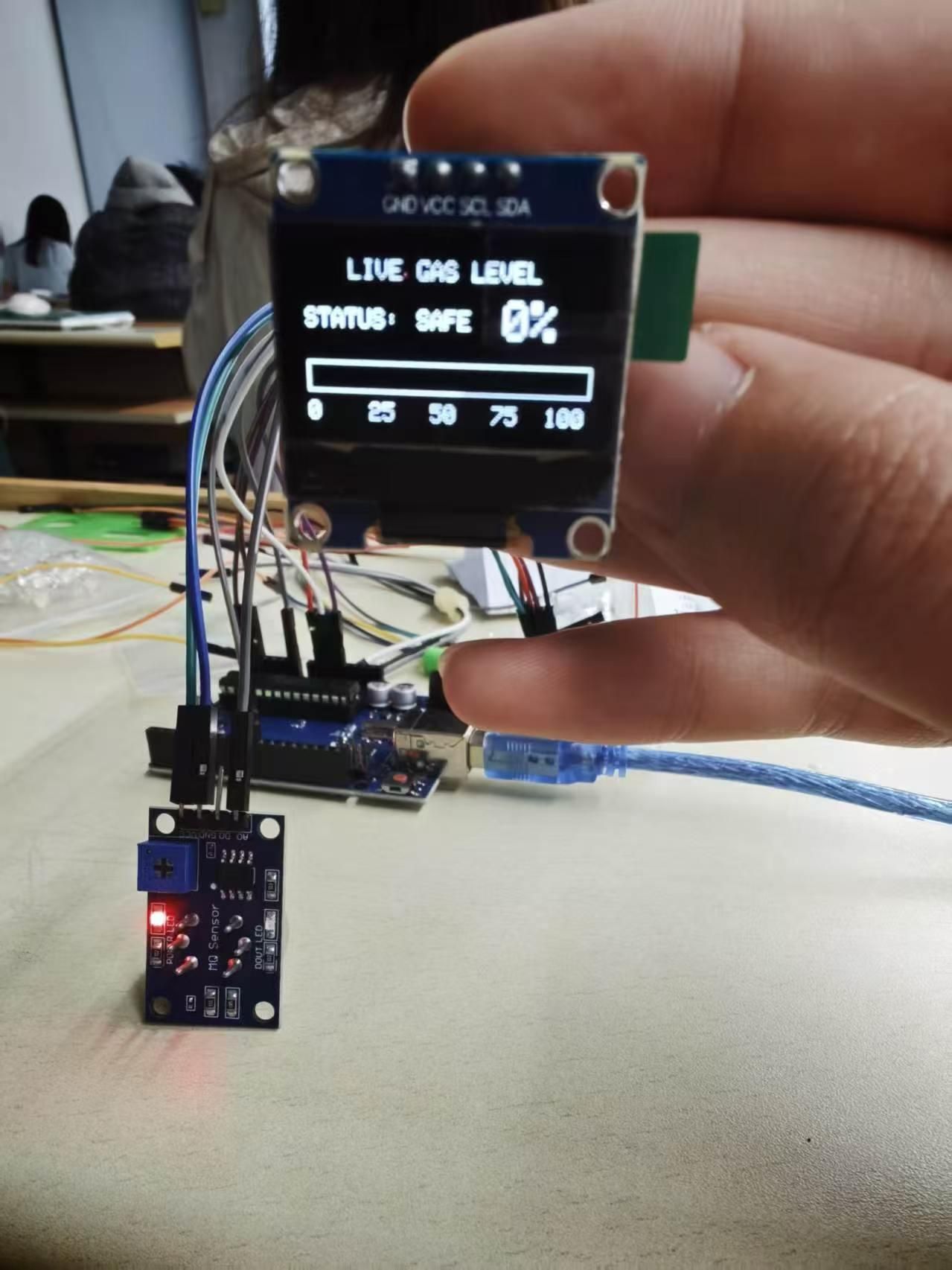 Mini Gas Leakage Detection Device Using Arduino