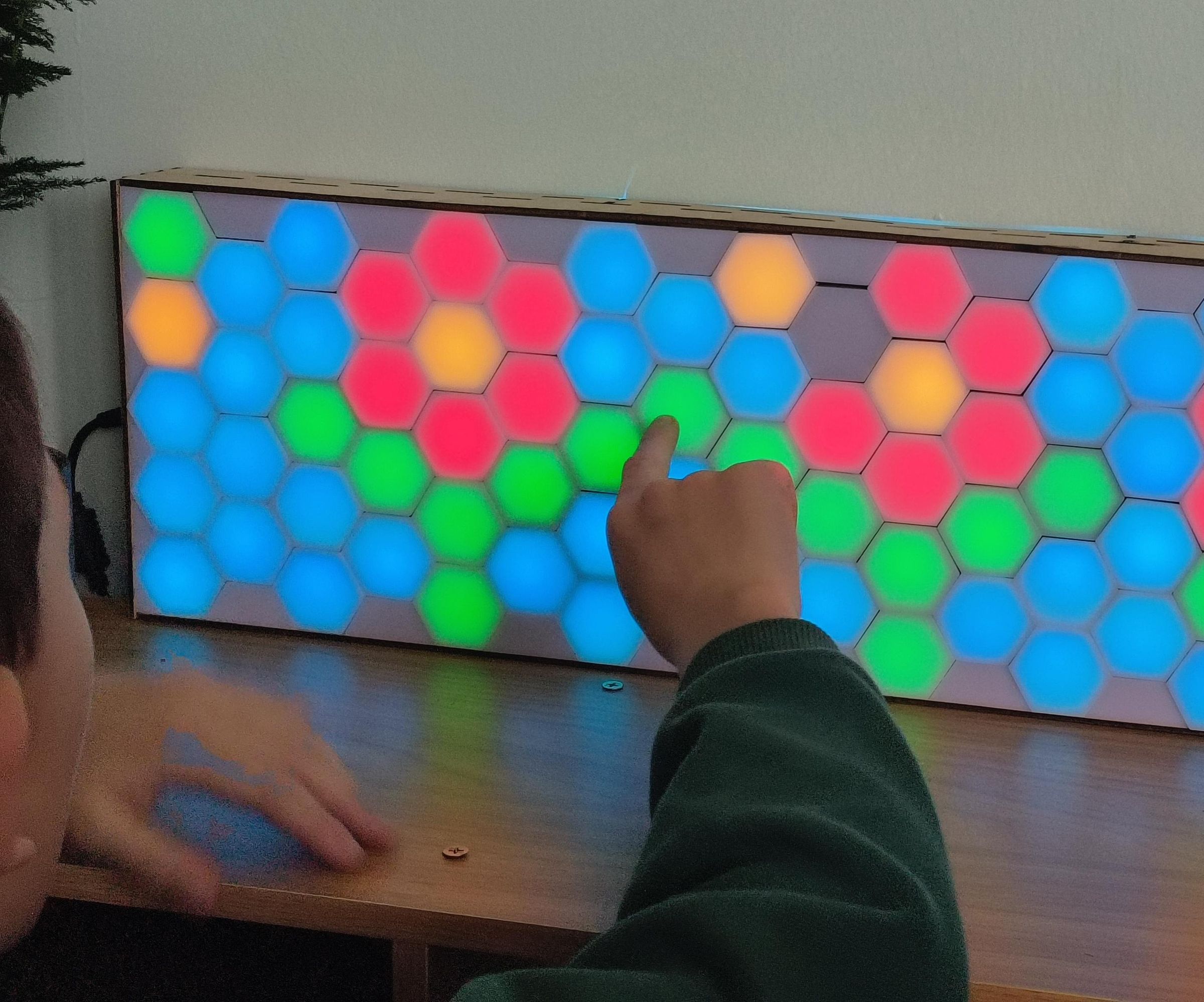 INTERACTIVE LED WALL & CLOCK!