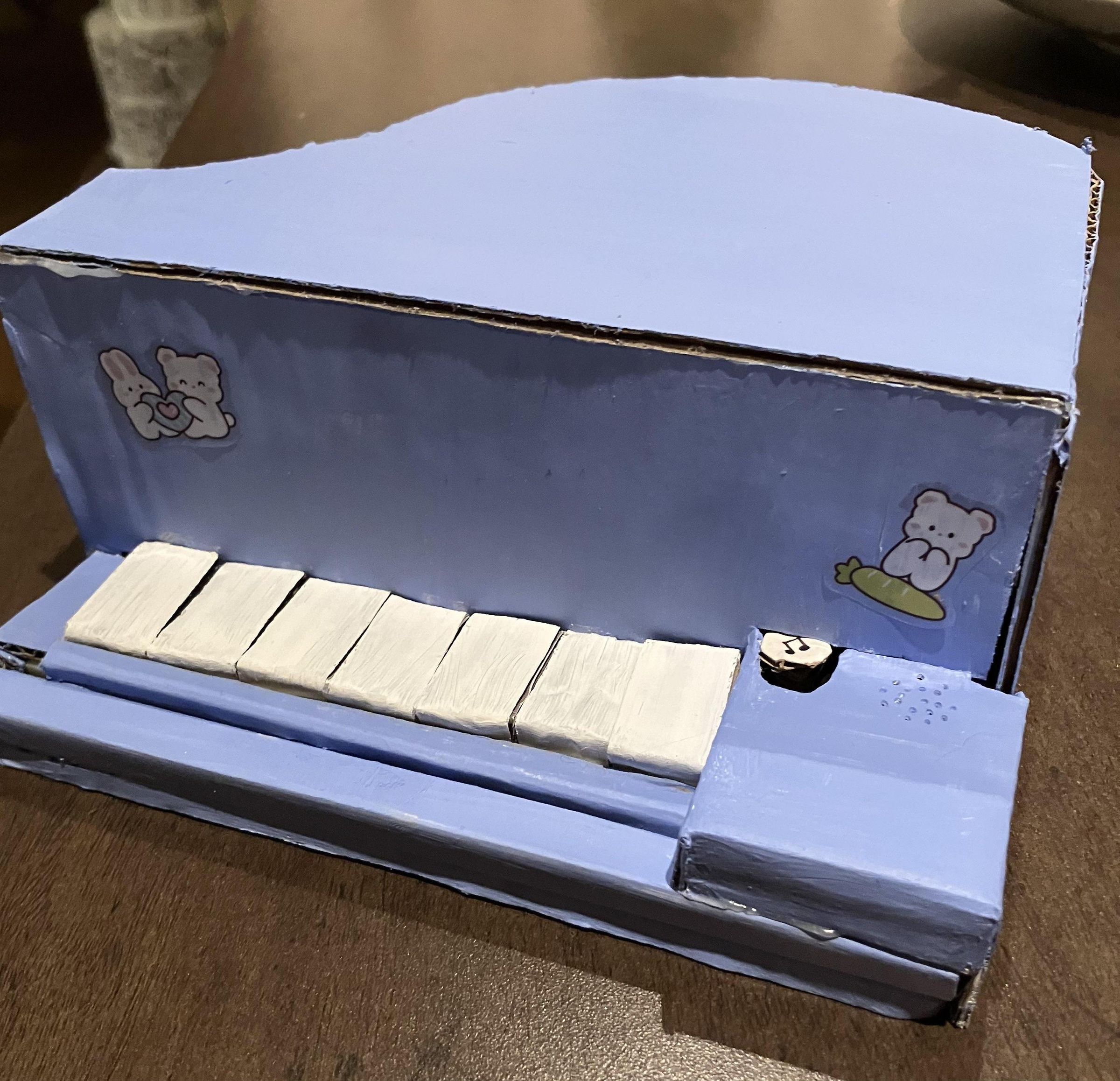 A Mini Cardboard Piano