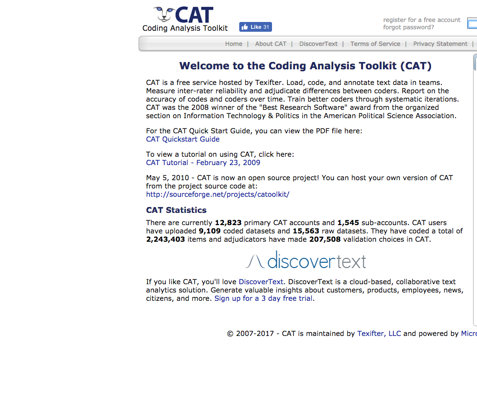 Coding Analysis Toolkit Instructions 