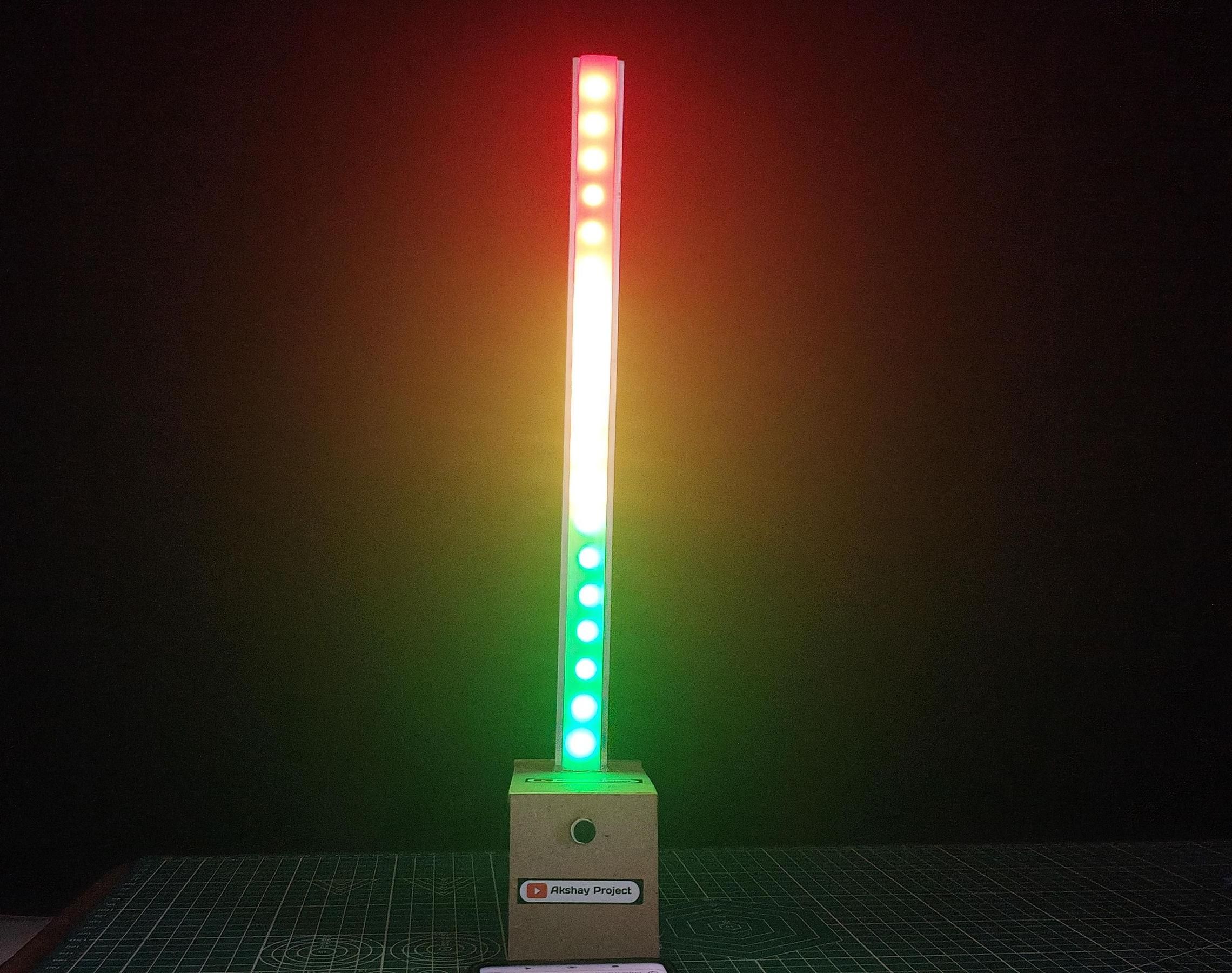 Music Reactive LED Strip Using Arduino (Sound to Light Visualizer)