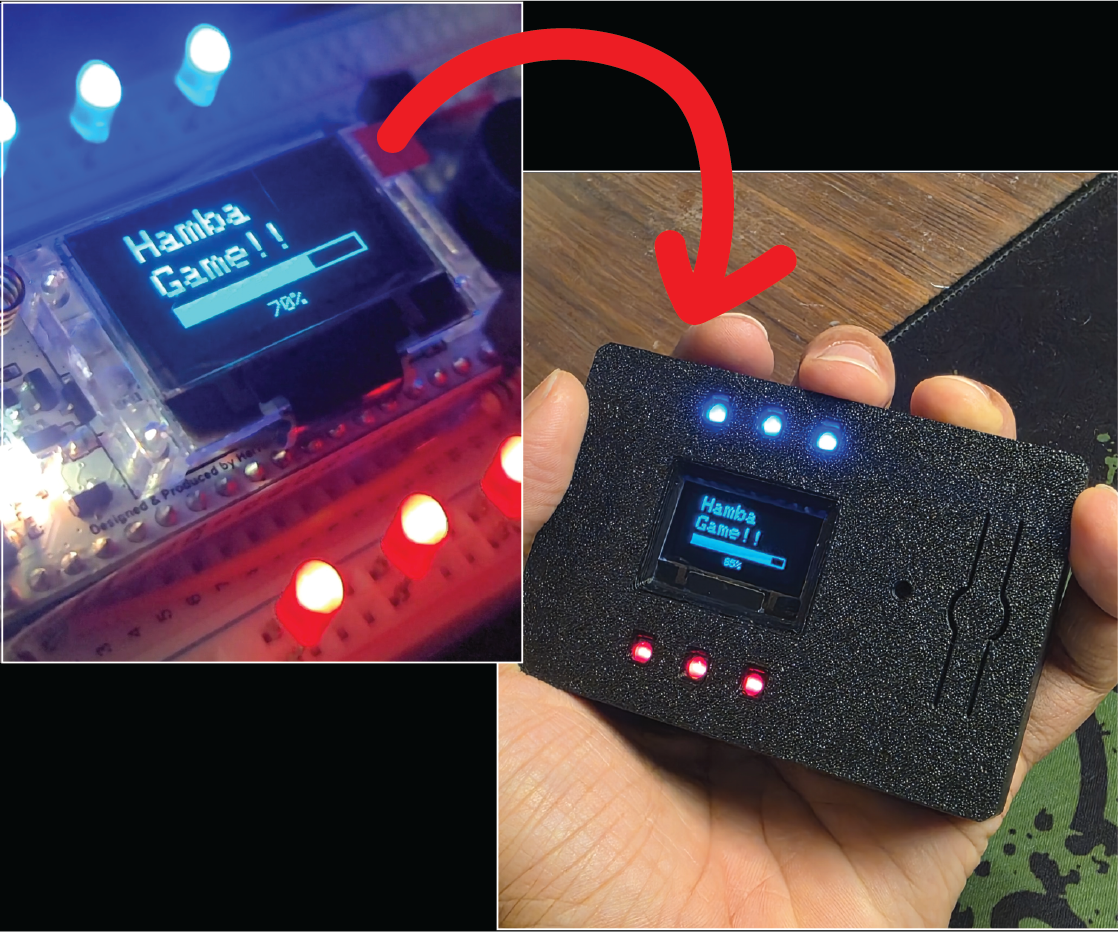 Mini Gaming Console Using ESP32 LORA Display Module