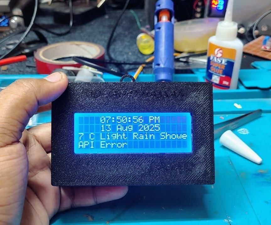 ESP32 Based Event Calendar + Weather LCD Display Project