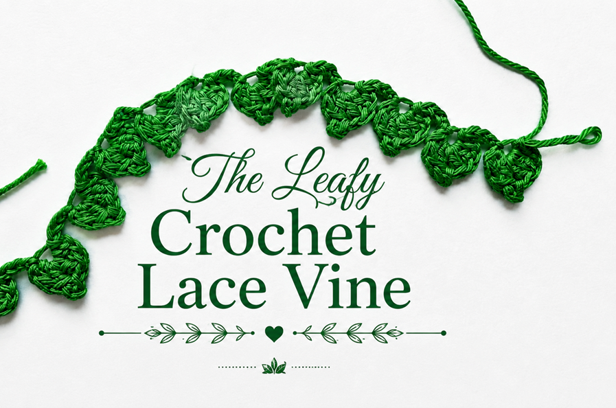 The Leafy Crochet Lace Vine Easy Lace Vine Tutorial