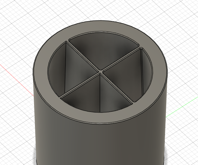Writing Utensil Holder With Sections