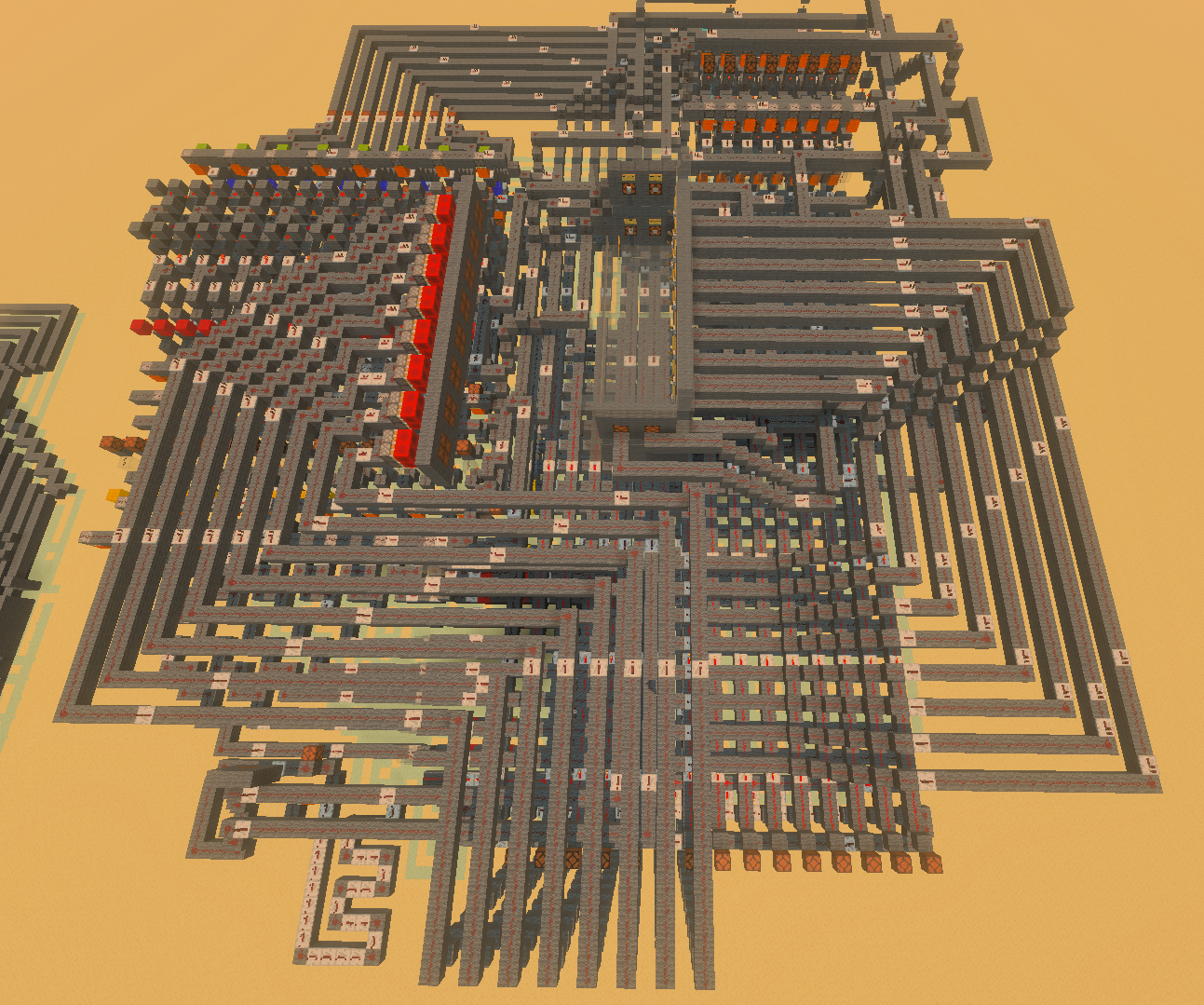 8 Bit Redstone Computer in Bedrock Edition Minecraft