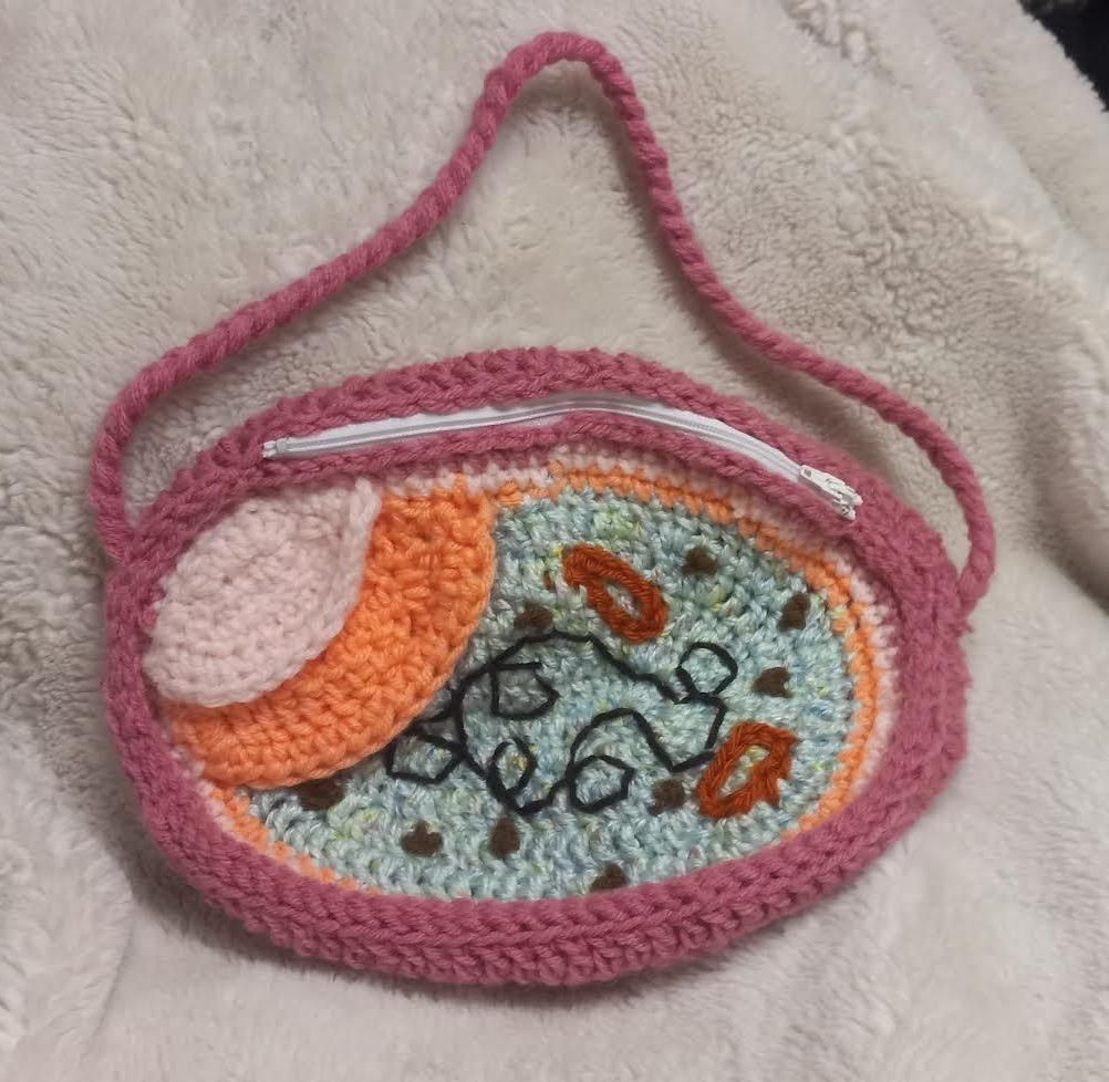 Crochet Prokaryotic Cell Purse