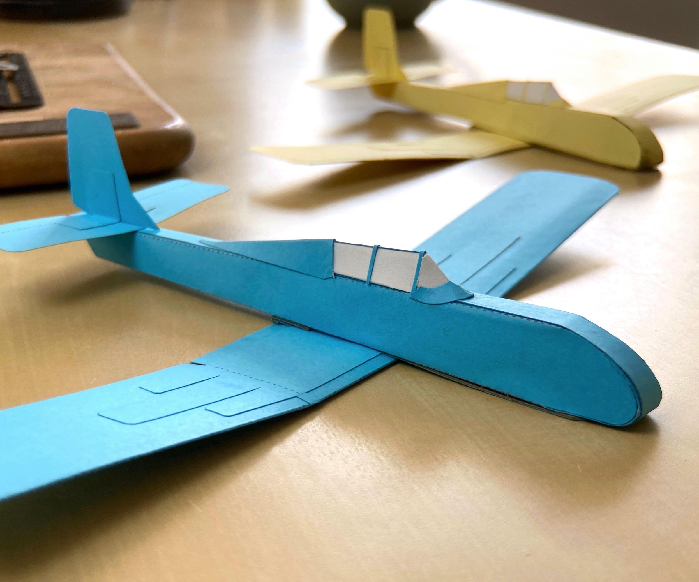 Card Stock Vintage Racer Airplane