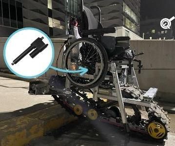 Stair Climbing Wheelchair Using PA-17-POT Actuator