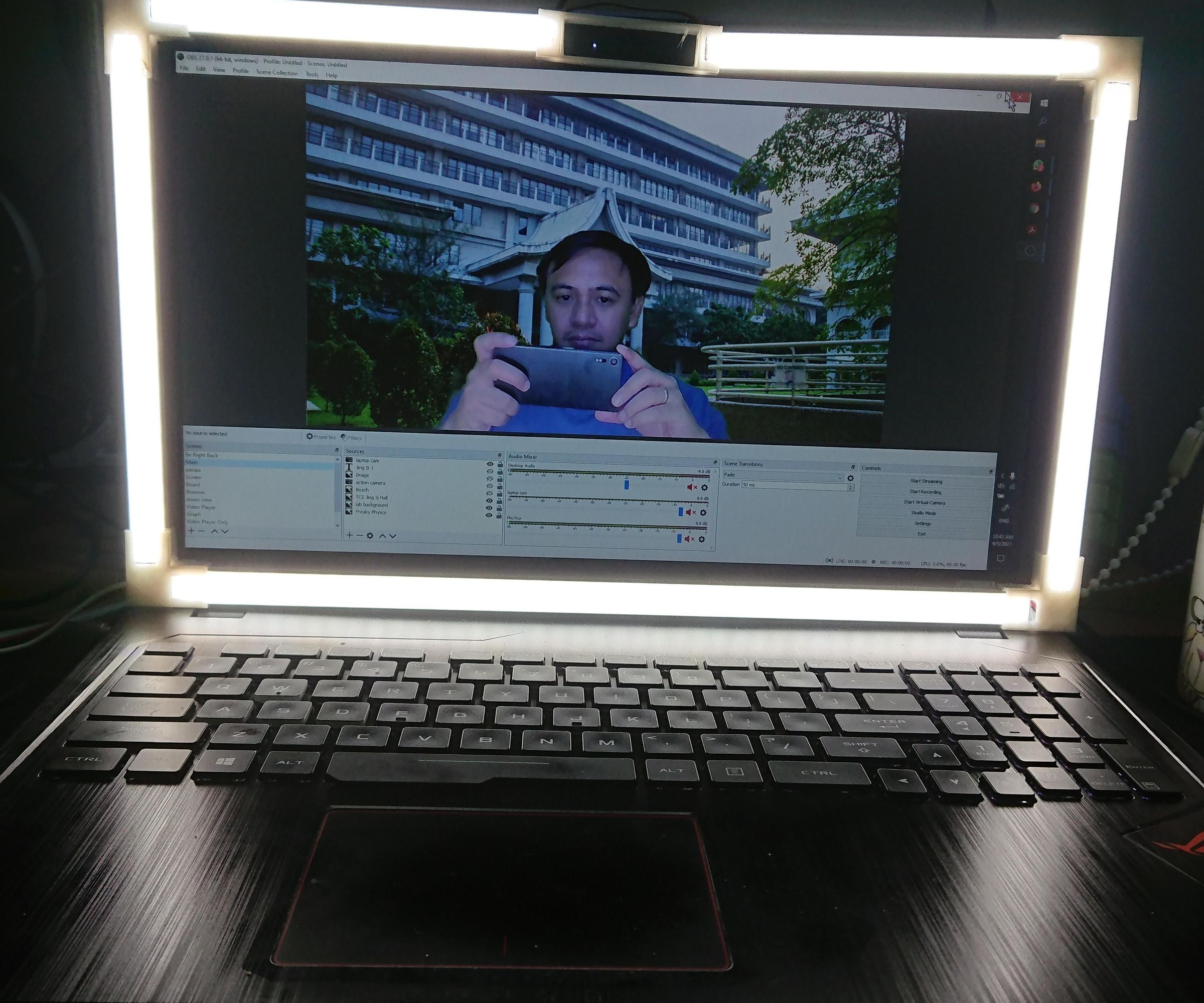 LED Ring Light for Laptop Screen