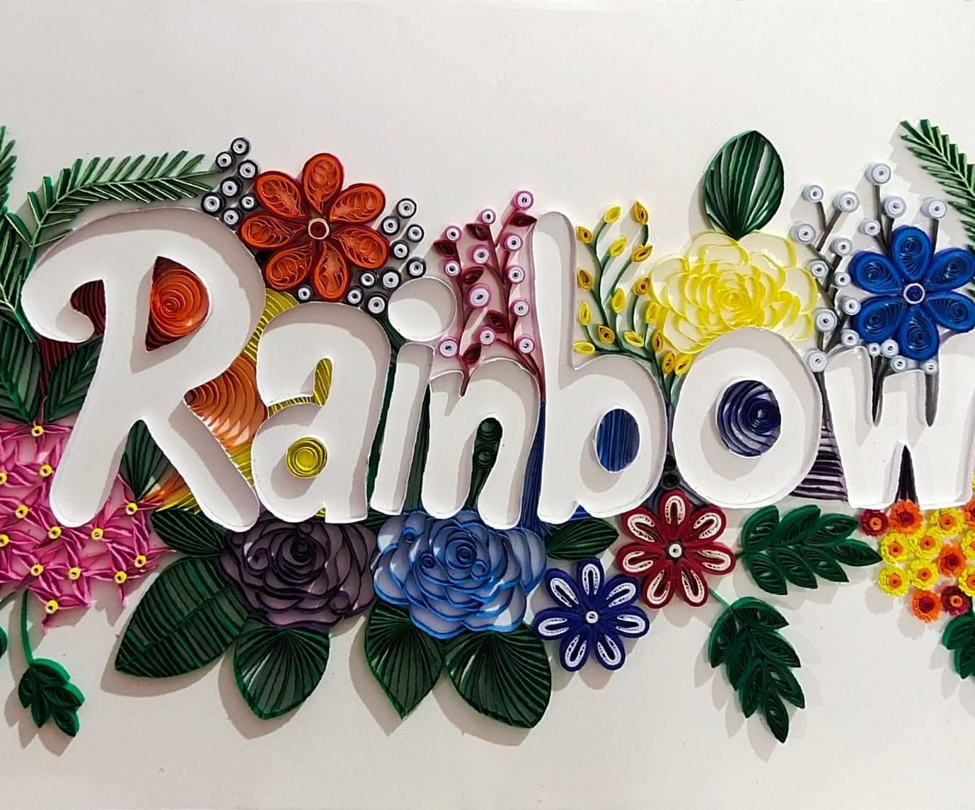 Quilling Typography by Tanisha Chatterjee