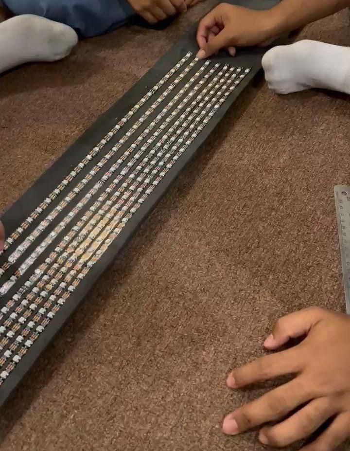Mendokumentasi Proyek RGB LED Neopixel Neomatrix Di Instructables XII8