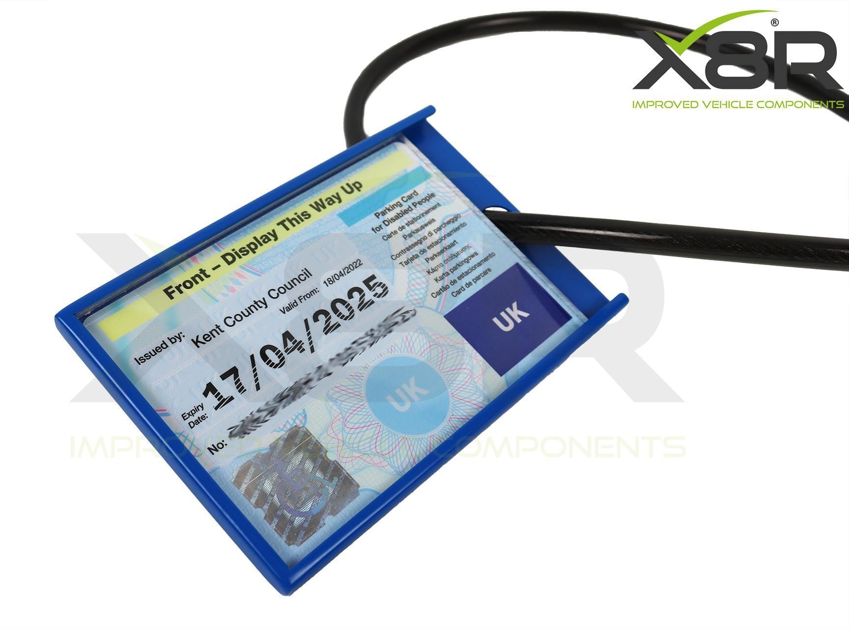 Blue Badge Disabled Holder Guard Parking Security Anti Theft Lock Wallet Purse Instructions Guide