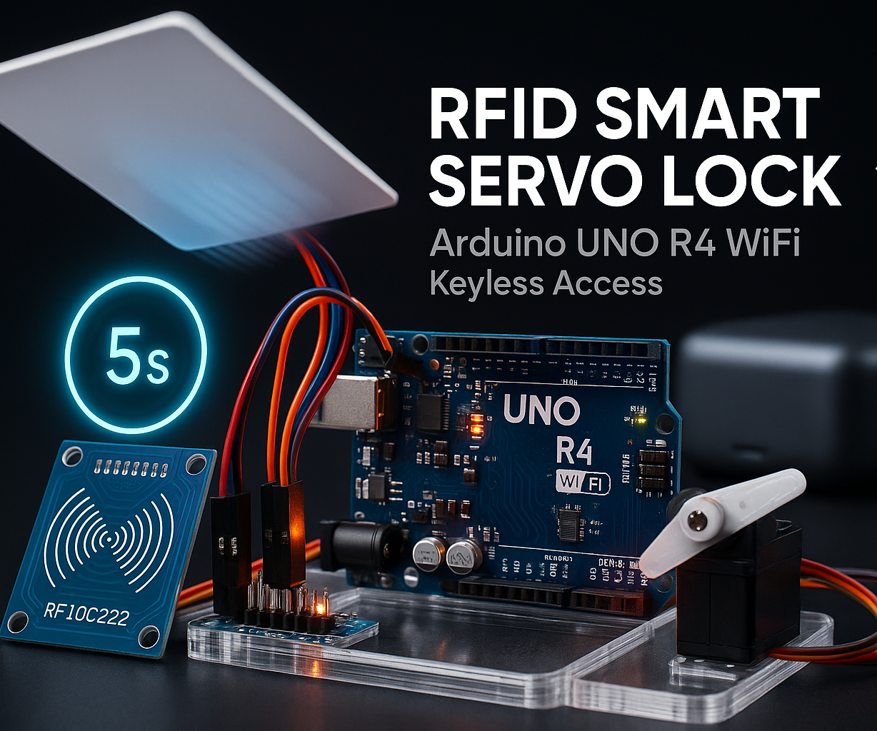 RFID-Based Smart Servo Lock System Using Arduino UNO R4 Wi-Fi