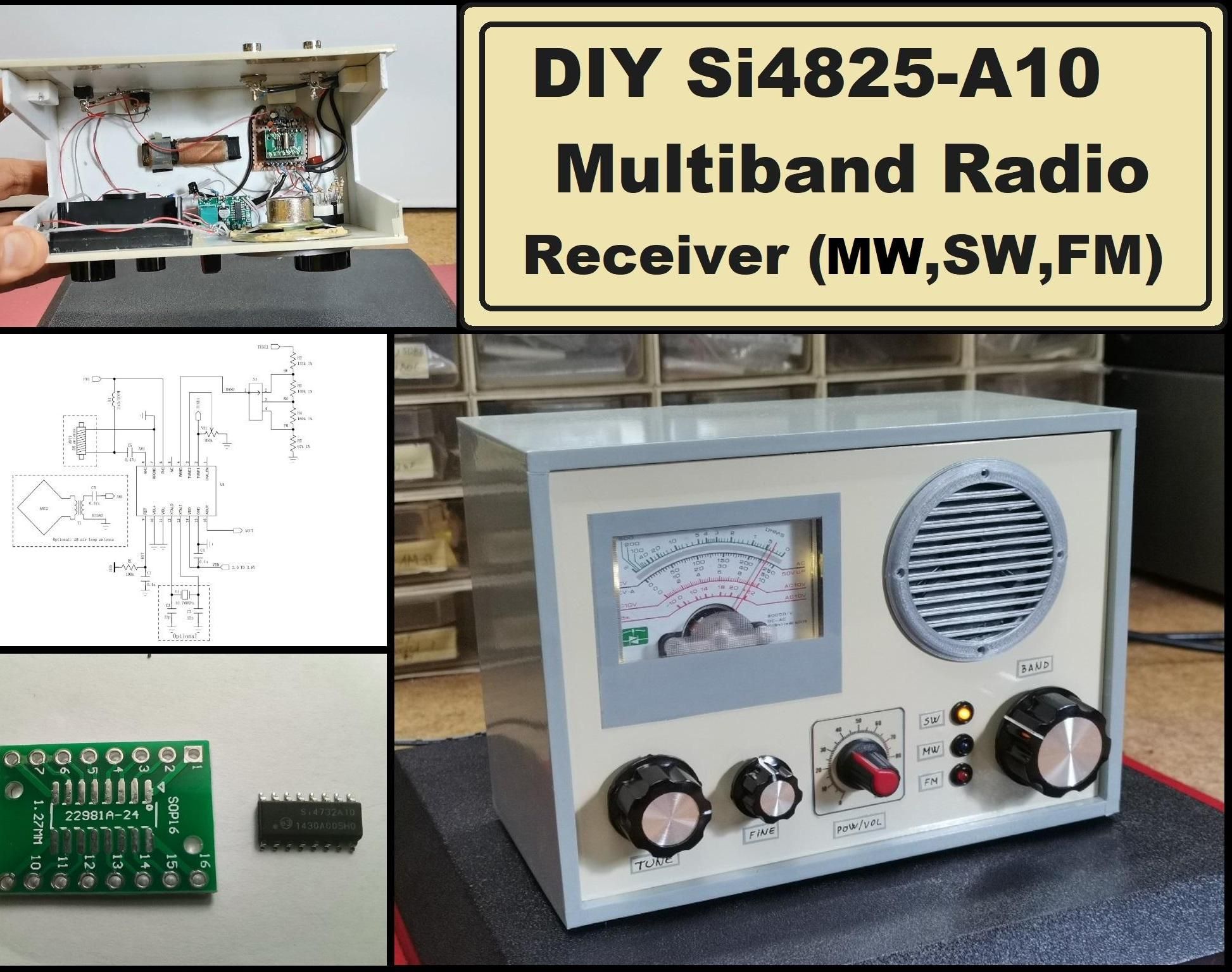 DIY Si4825 A10 Multiband Radio (MW,SW,FM)