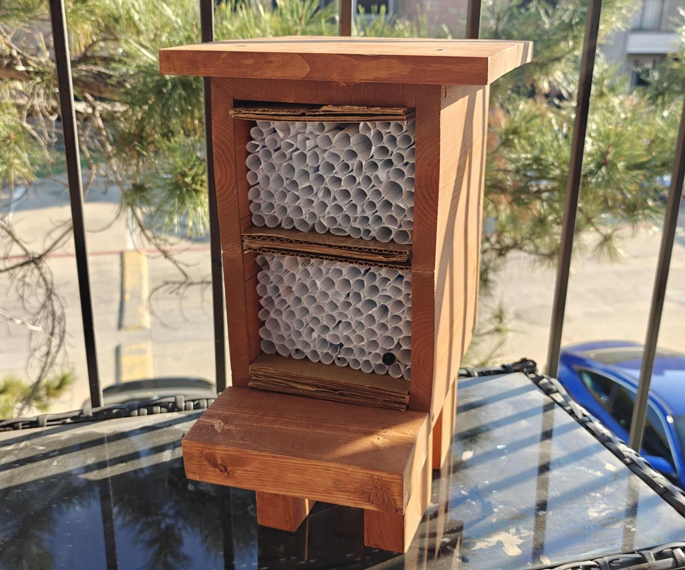 Bee Hotel: Turning Recycled Wooden Pallets Into a Home for Pollinators