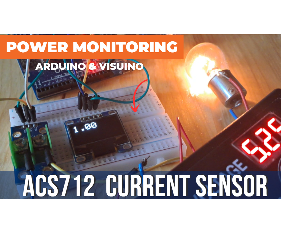 Arduino ACS712 Current Sensor Tutorial Using Visual Programming