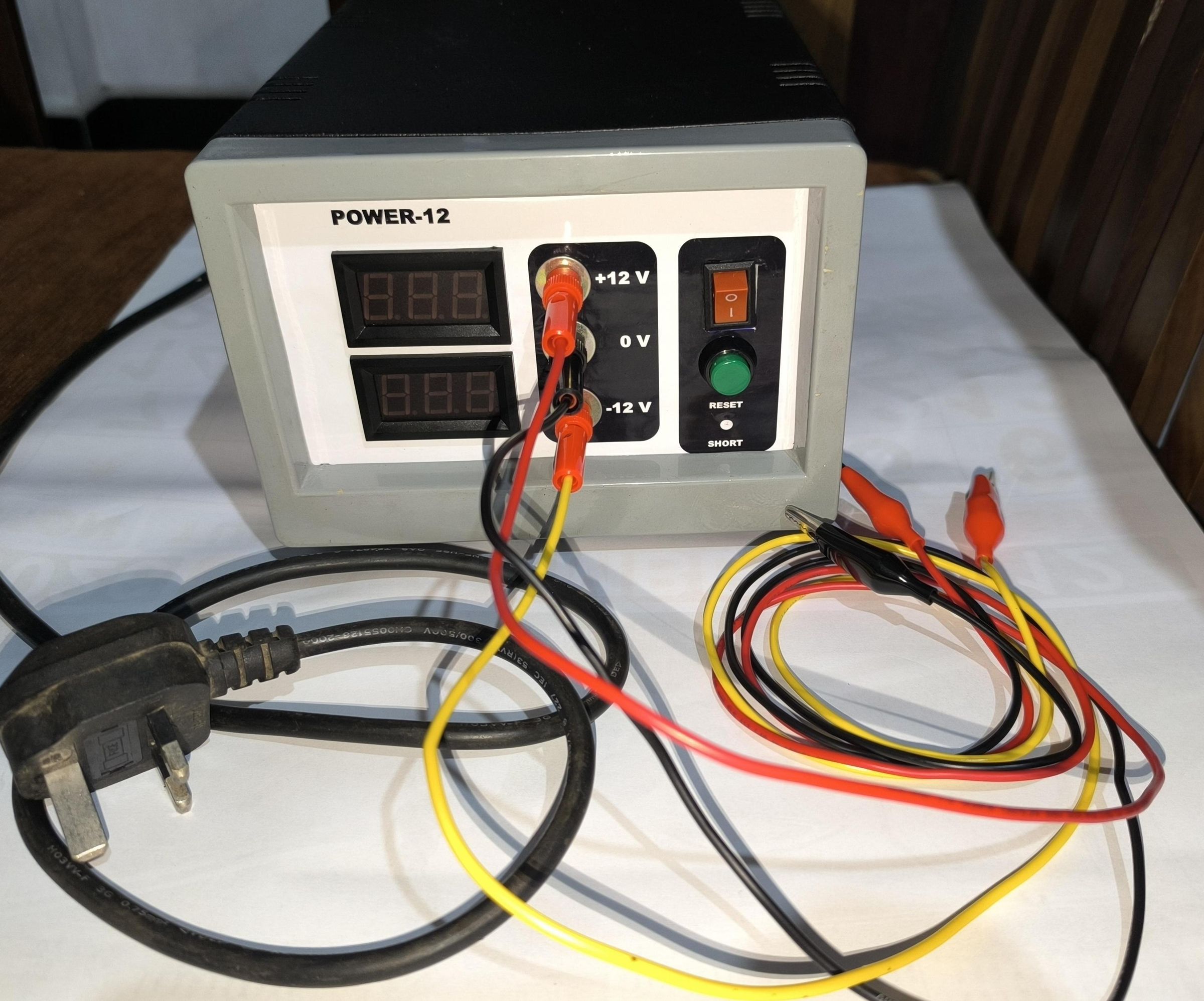 12V Dual Power Supply (±12V) With Short Circuit Protection