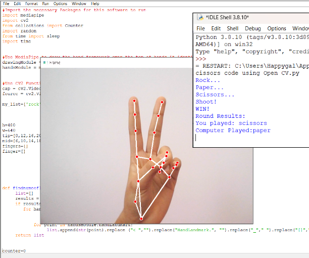 Rock Paper Scissors With Open CV