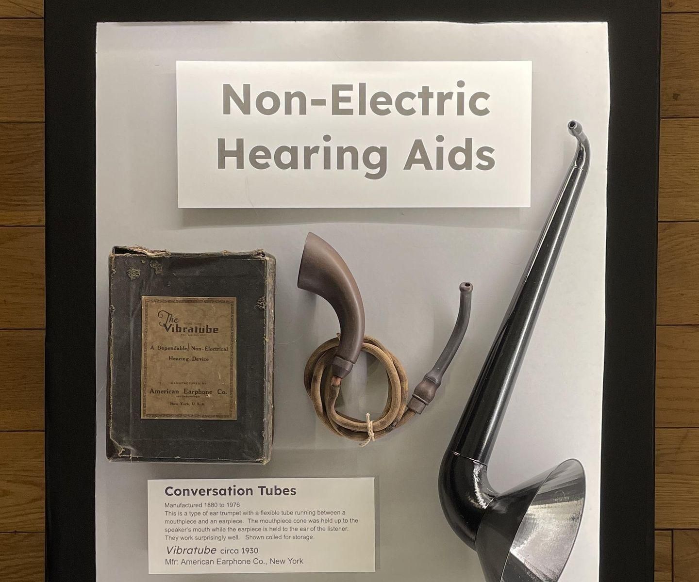 Antique Hearing Aid Display