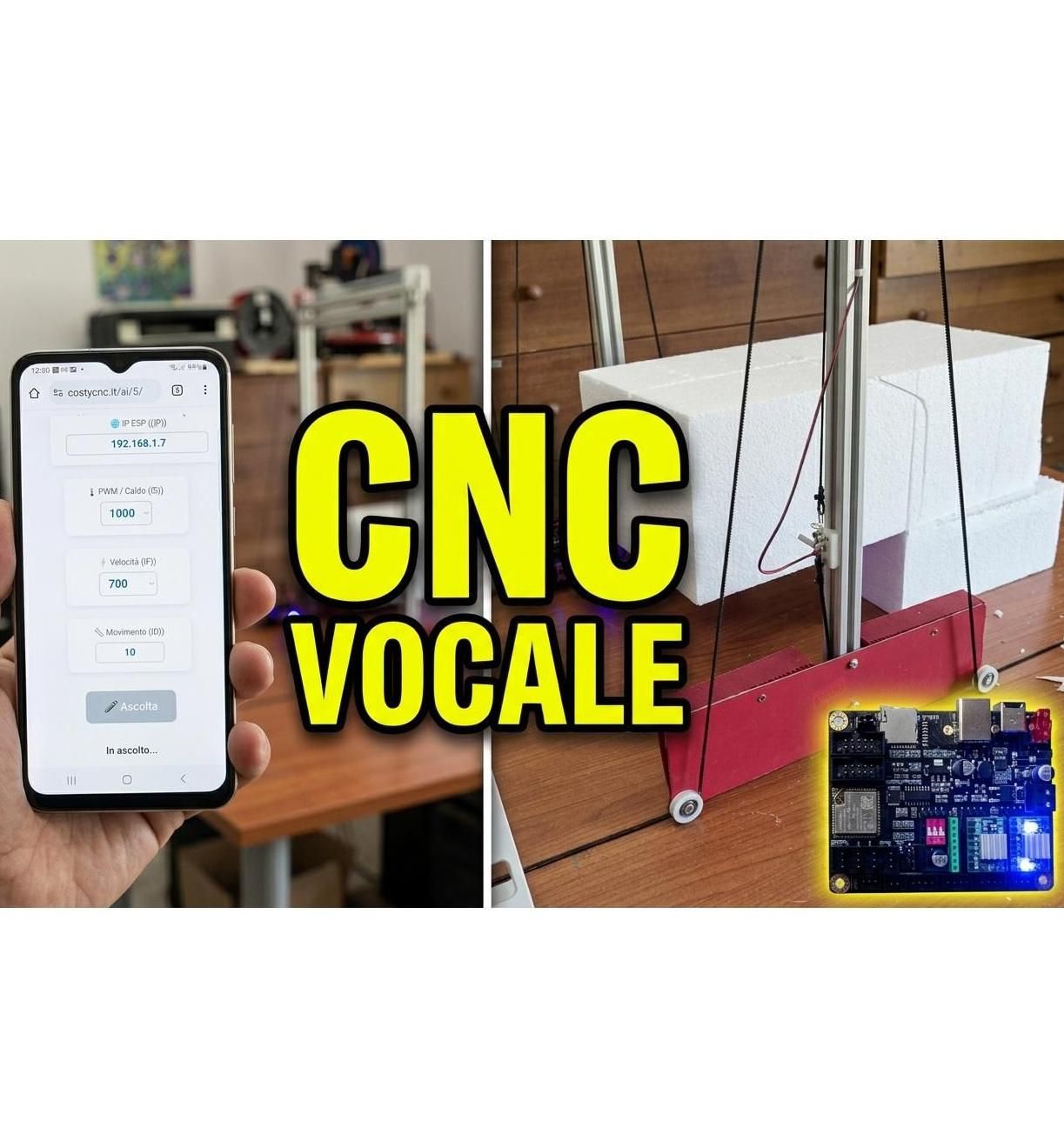 Come Controllare Una CNC Con La Voce Usando ESP32, WiFi, G-code E MKS-DLC32