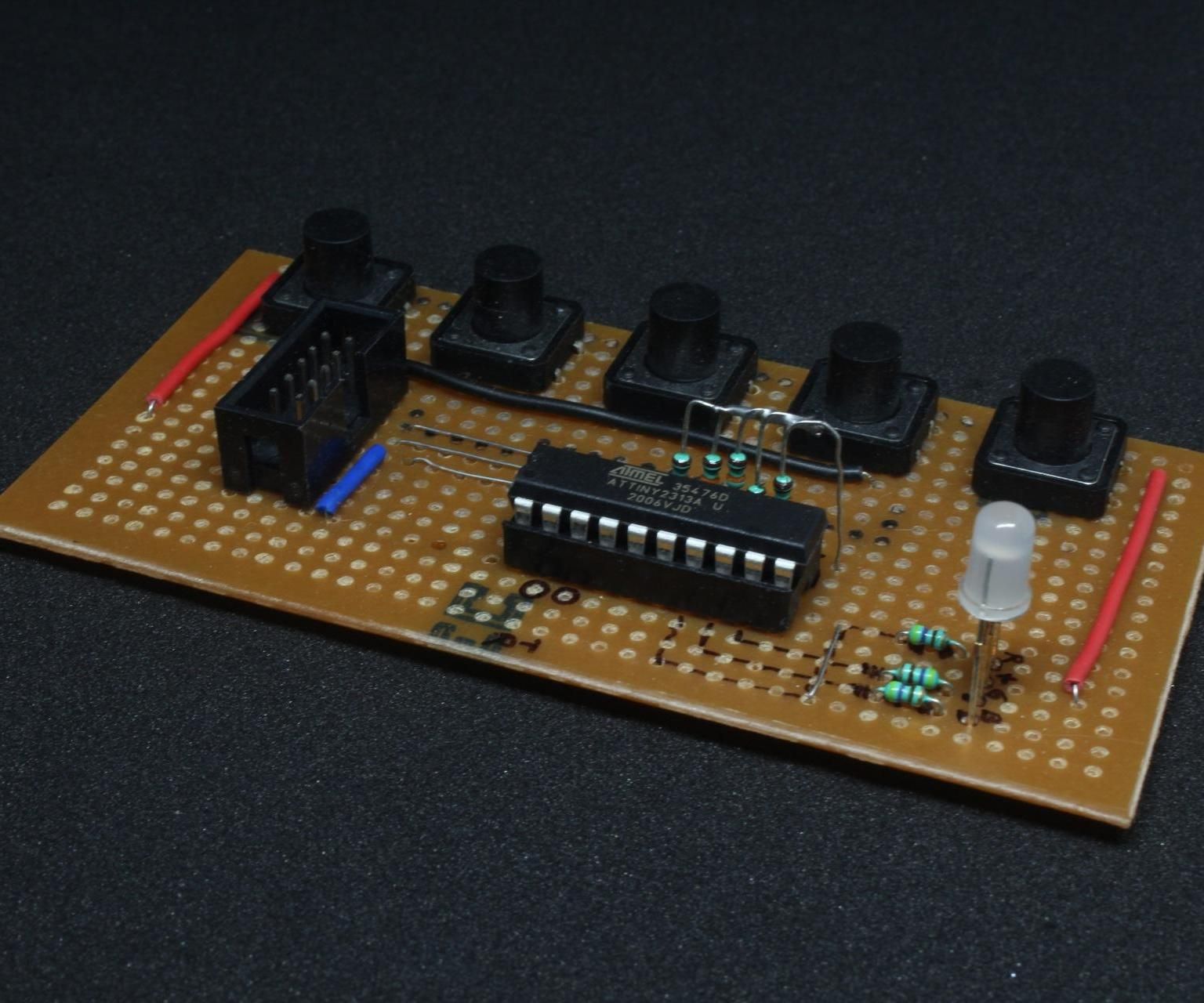 Fun With 4-pin Common Anode RGB LED and XOR Logic Using ATtiny2313A in Assembly