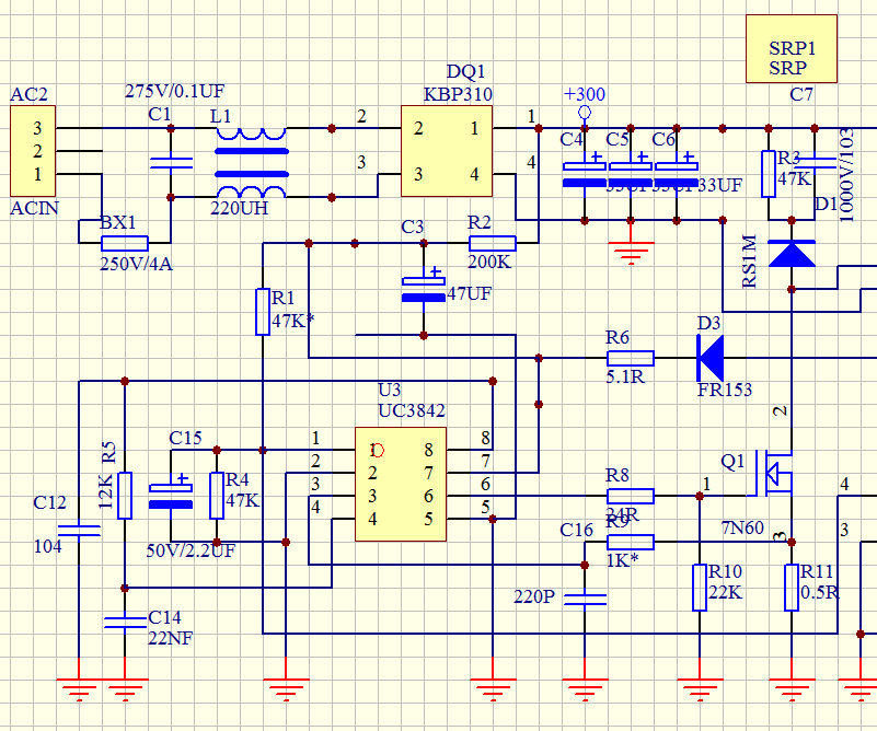 UC3842+TL431 12V5A 60W Switching Power Supply DIY