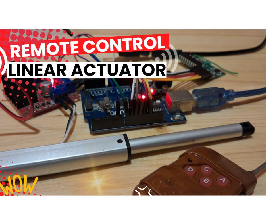 Remote Control a Linear Actuator With Visuino & Arduino