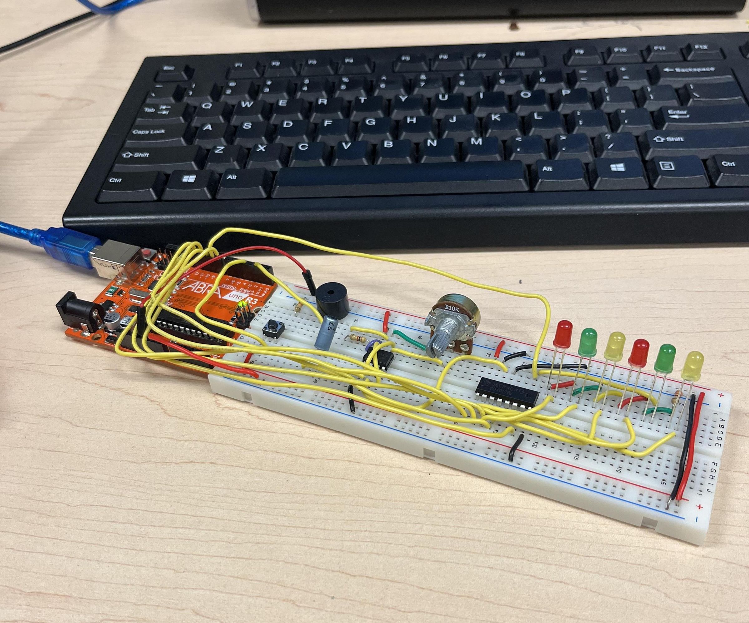 LED Chaser Game With 555 & 4017