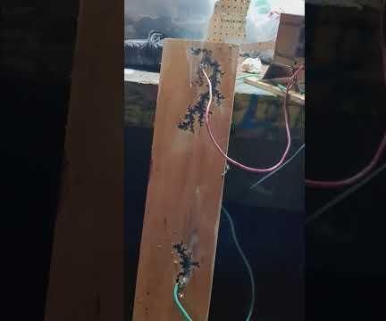 Woodwork With Electricity Use Electricity to Burn Sporadic Designs in Wood - Using Electricity to Make Artist Designs in Wood