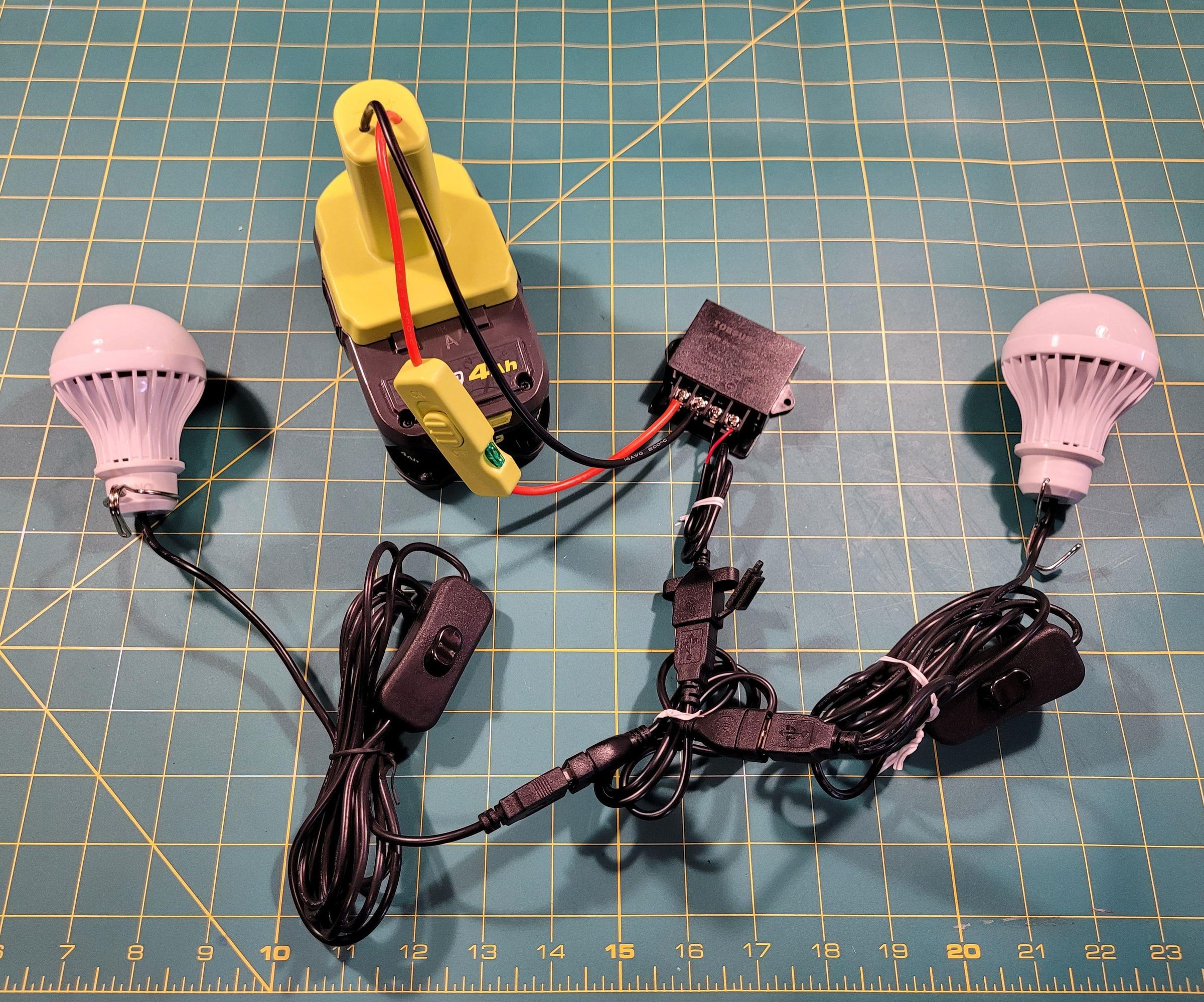 Get USB 5v Out of Your Ryobi 18v Batteries – Great for Powering Your Own Projects, Quick and Easy With No Soldering Required!