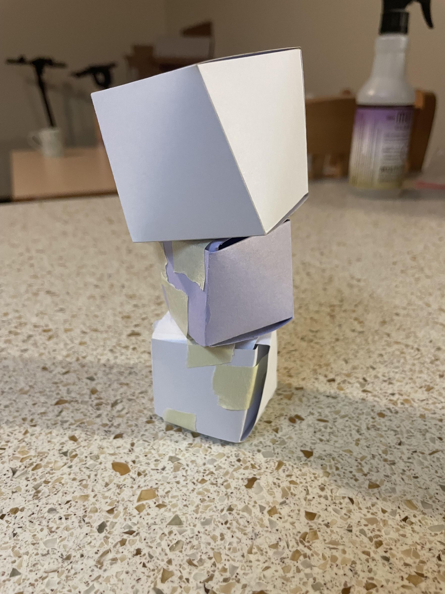 Twisted Cube Paper Forms