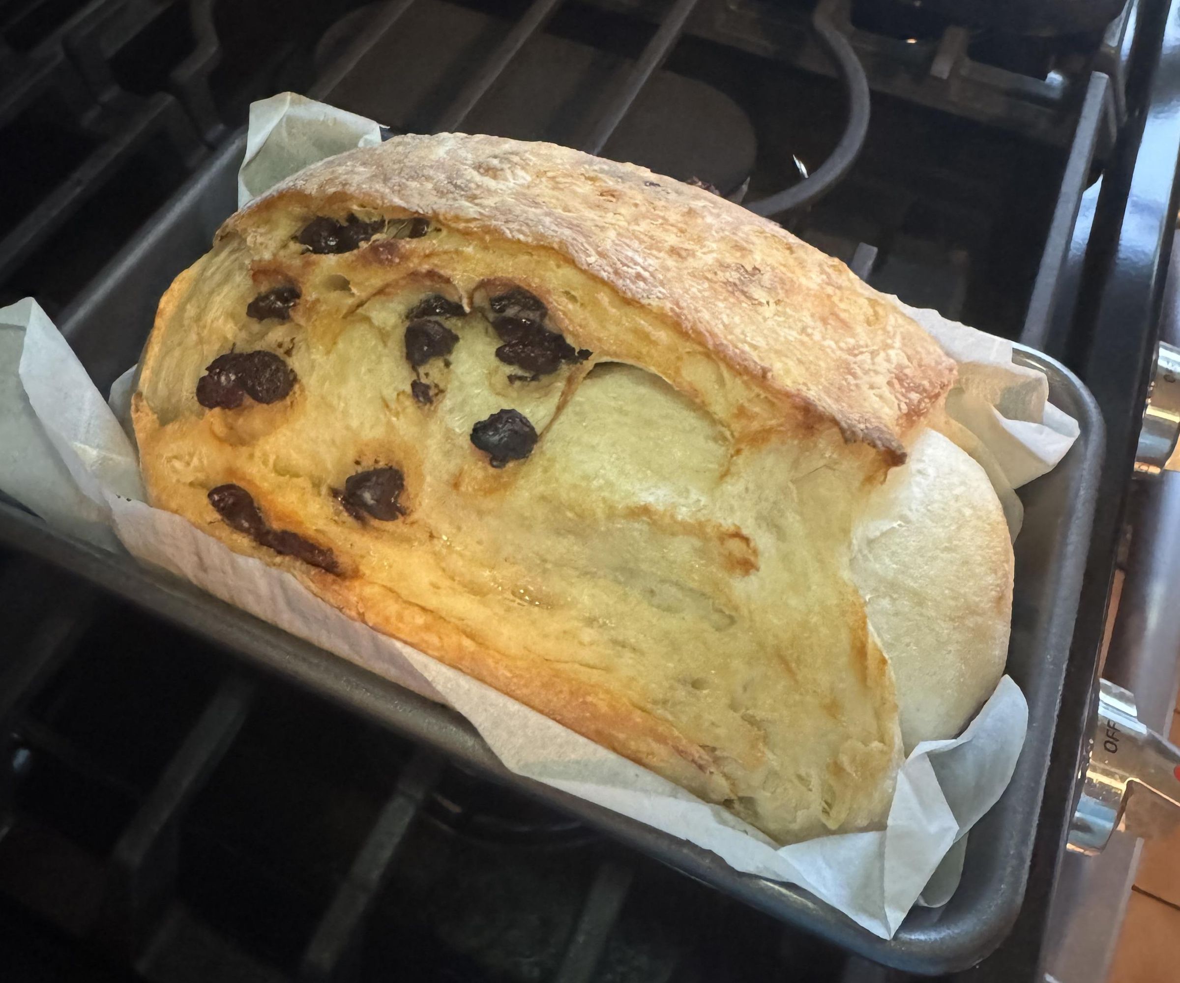 Chocolate Chip Croissant Sourdough Bread