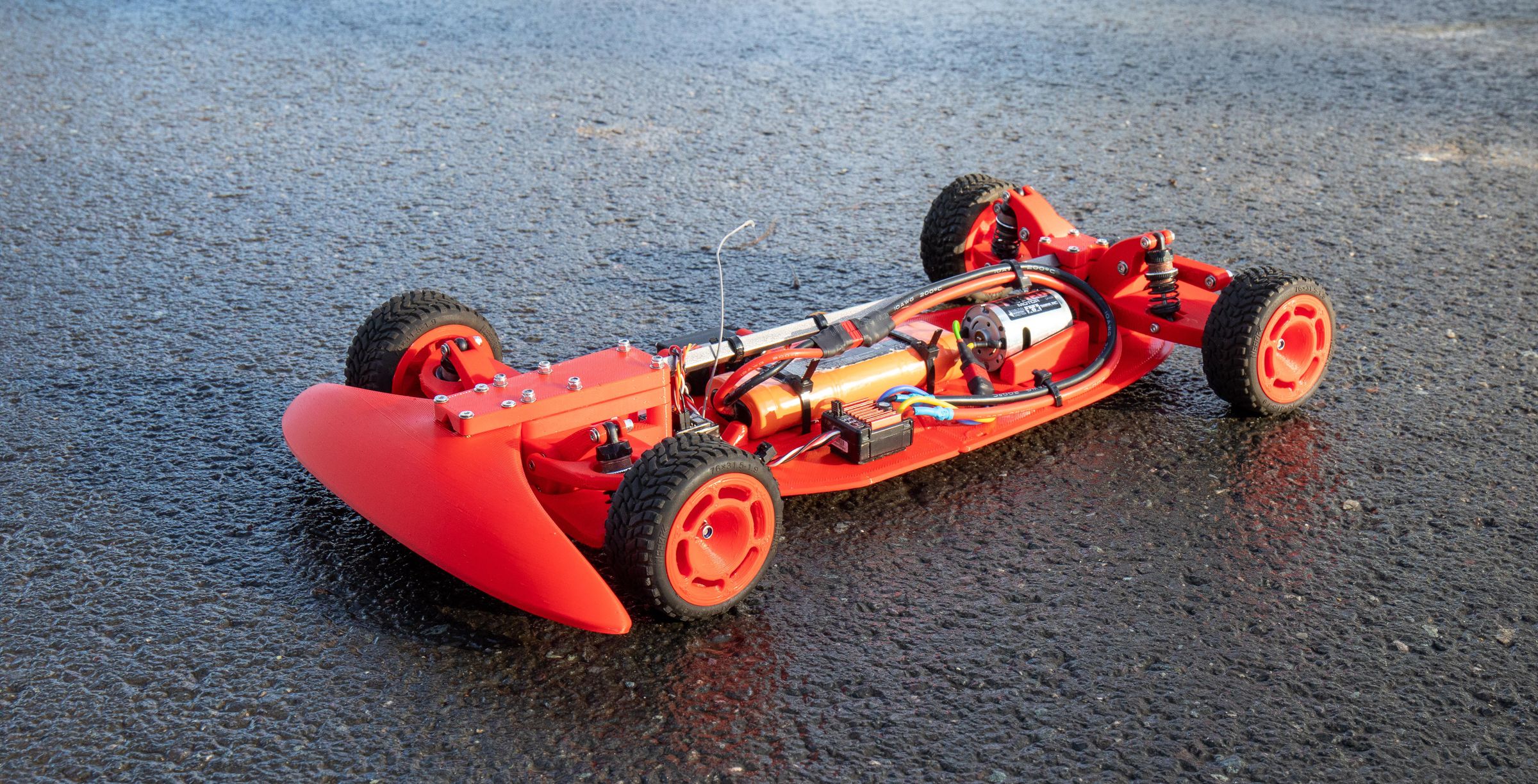 3D-Printed On-Road RC Race Car