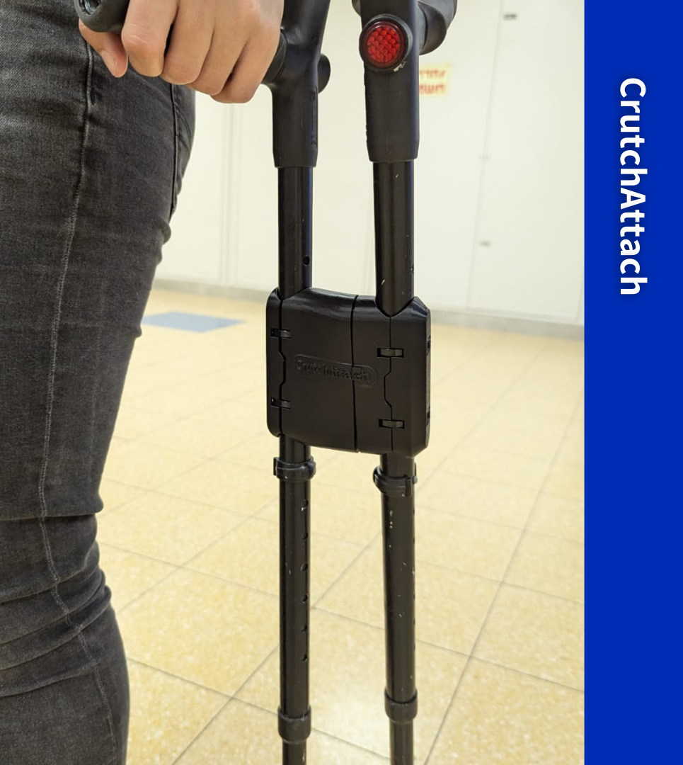 CrutchAttach - Assistive Magnetic Forearm Crutch Holder, Open Sourced.