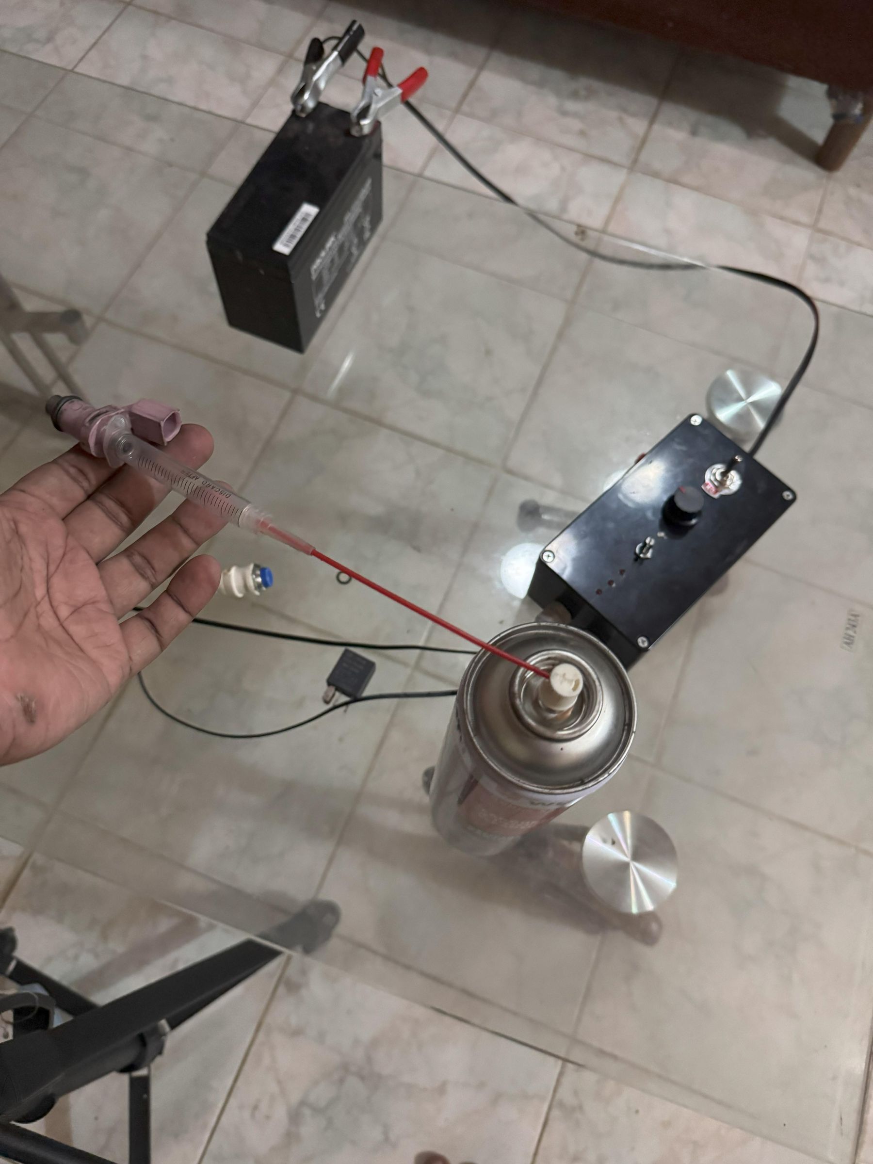 Electronic Fuel Injector Simulator for Injector Cleaning
