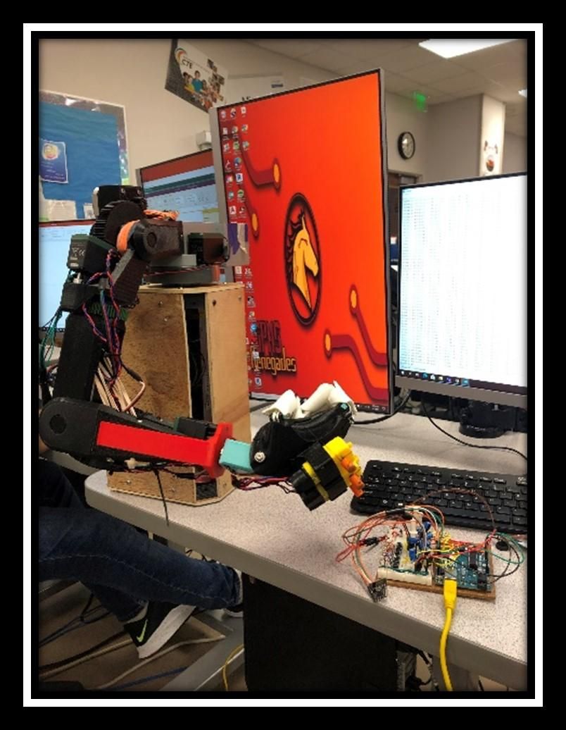 Arm-Controlled Robotic Arm